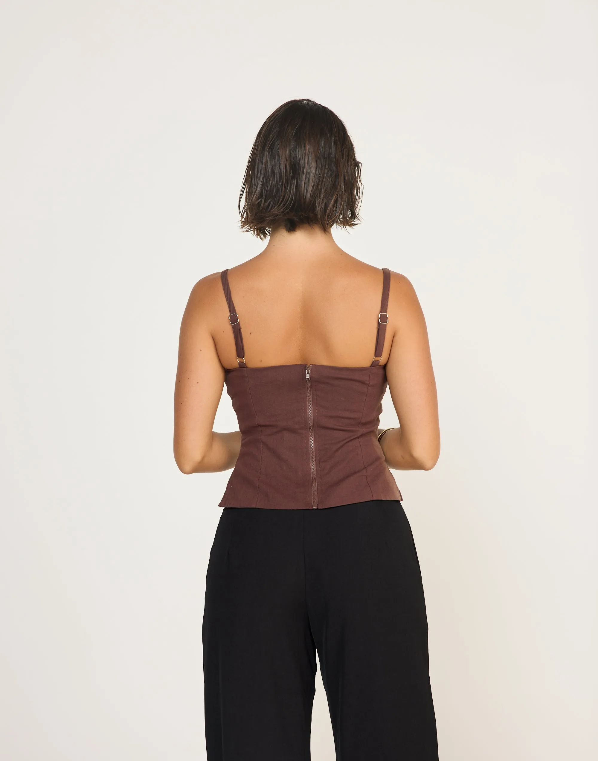 Sirena Top (Cocoa) sold by Charcoal Clothing product image thumbnail 5