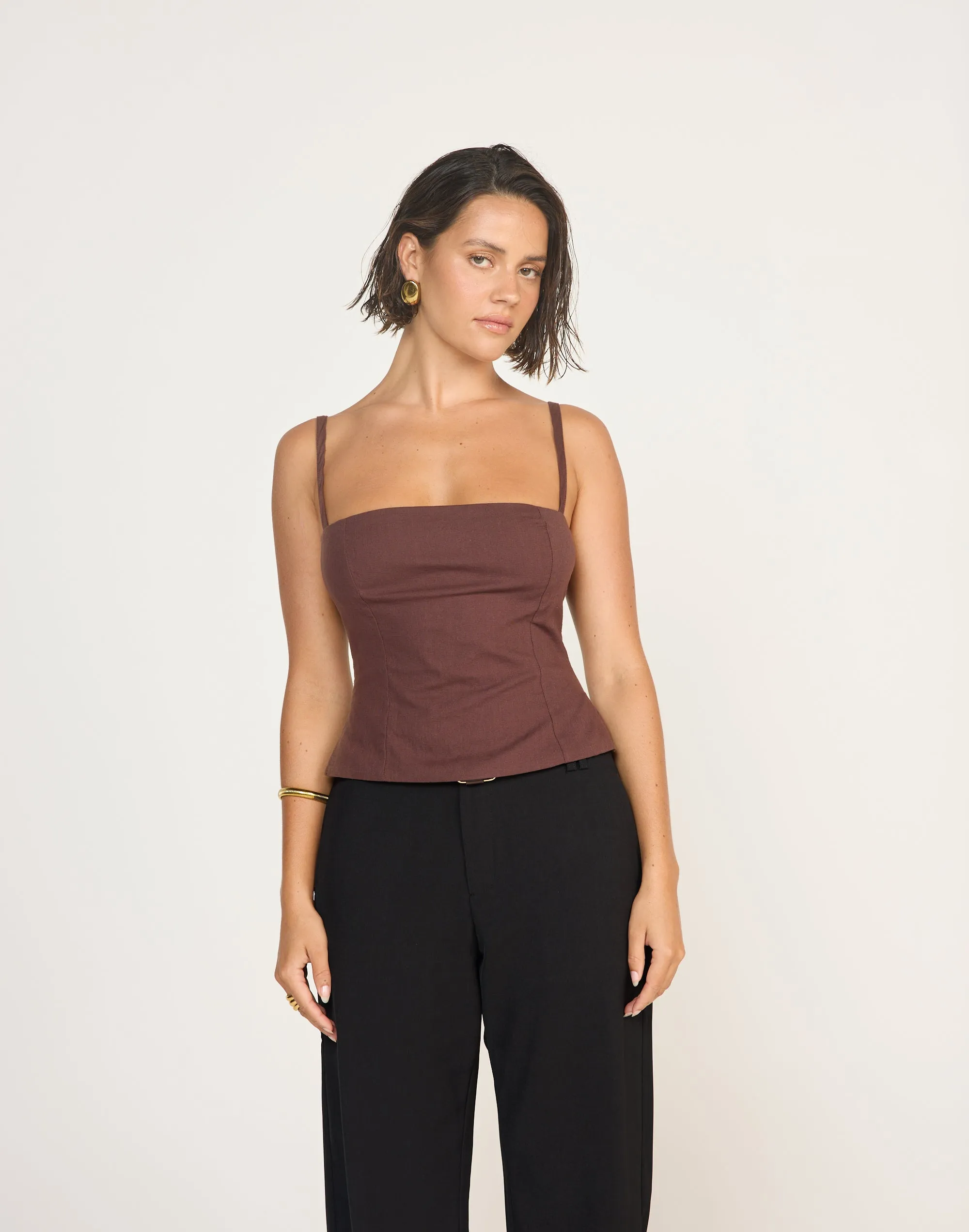 Sirena Top (Cocoa) sold by Charcoal Clothing product image thumbnail 3
