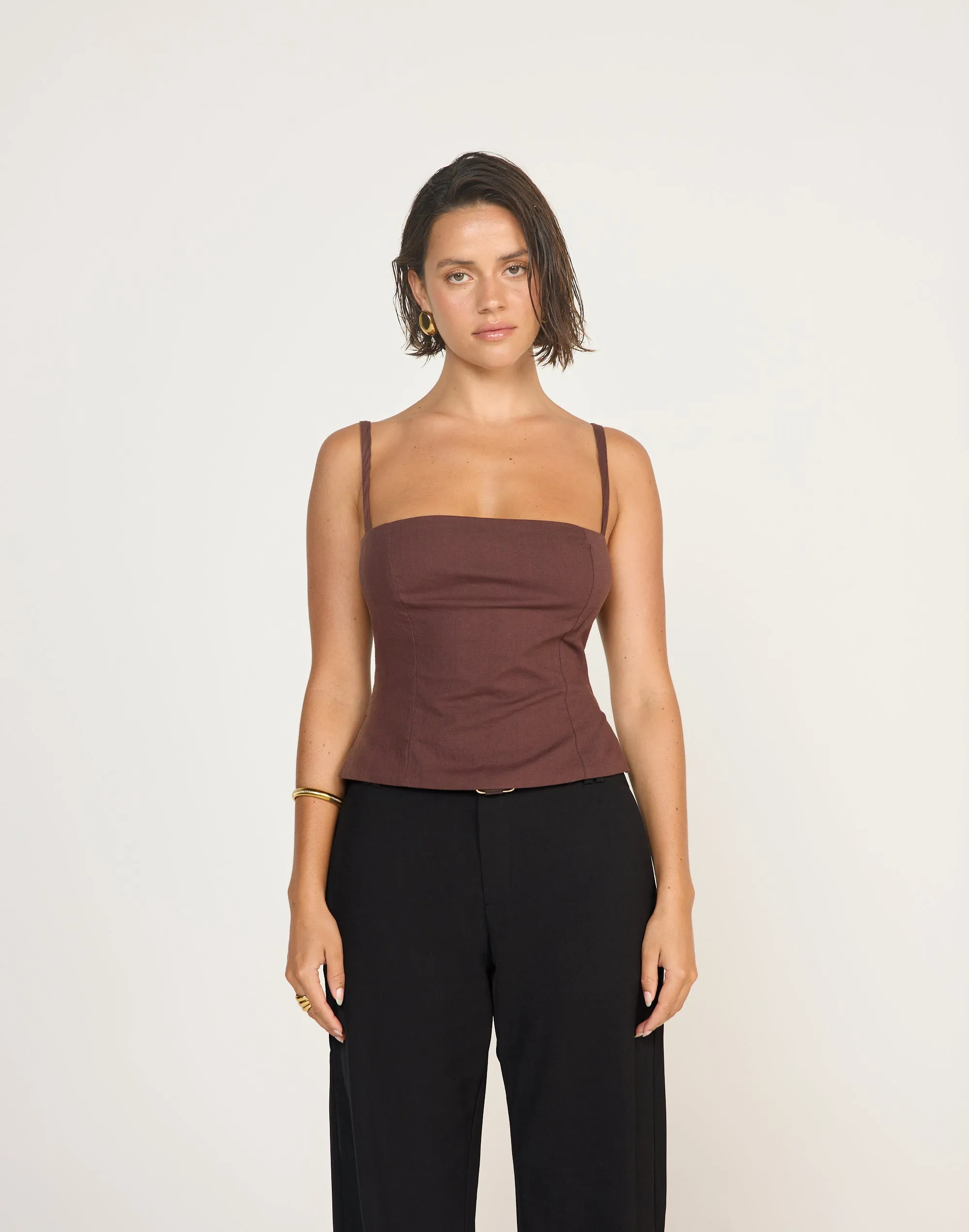 Sirena Top (Cocoa) sold by Charcoal Clothing product image thumbnail 2