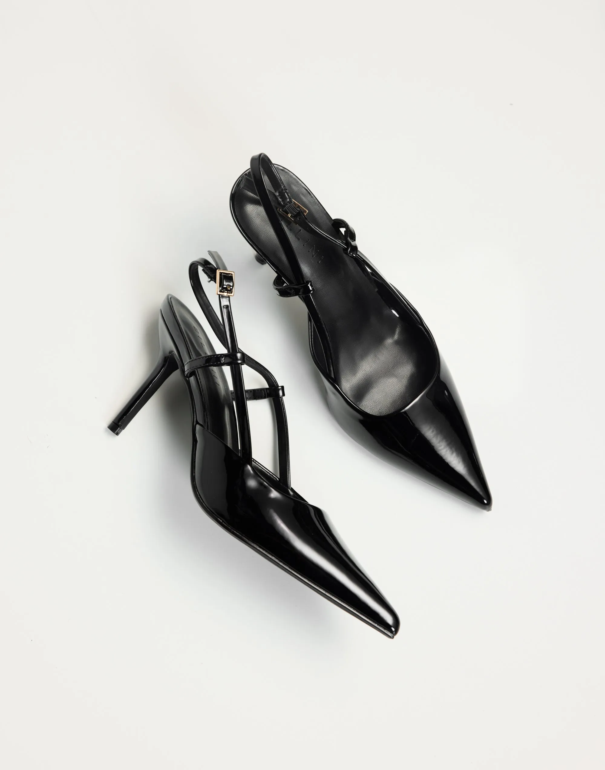 Bethany Heels (Black Patent) - By Billini sold by Charcoal Clothing