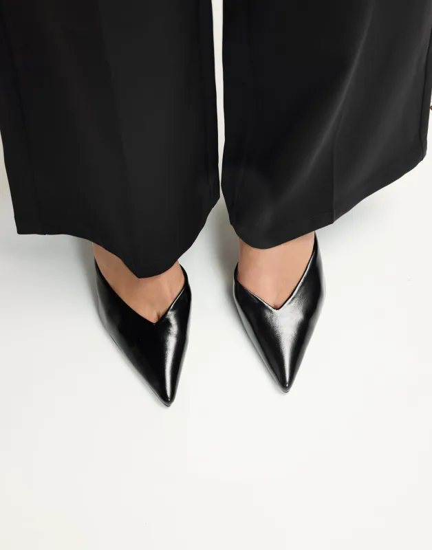 Karey Heels (Black Shine) - By Billini sold by Charcoal Clothing