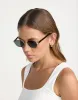 The Blake Sunglasses (Gold Dark Olive) - By Banbé sold by Charcoal Clothing