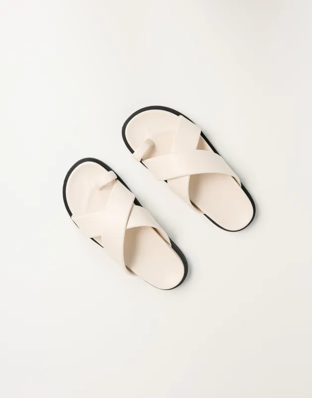 Trixie Slides (Ivory) - By Billini made by Charcoal Clothing