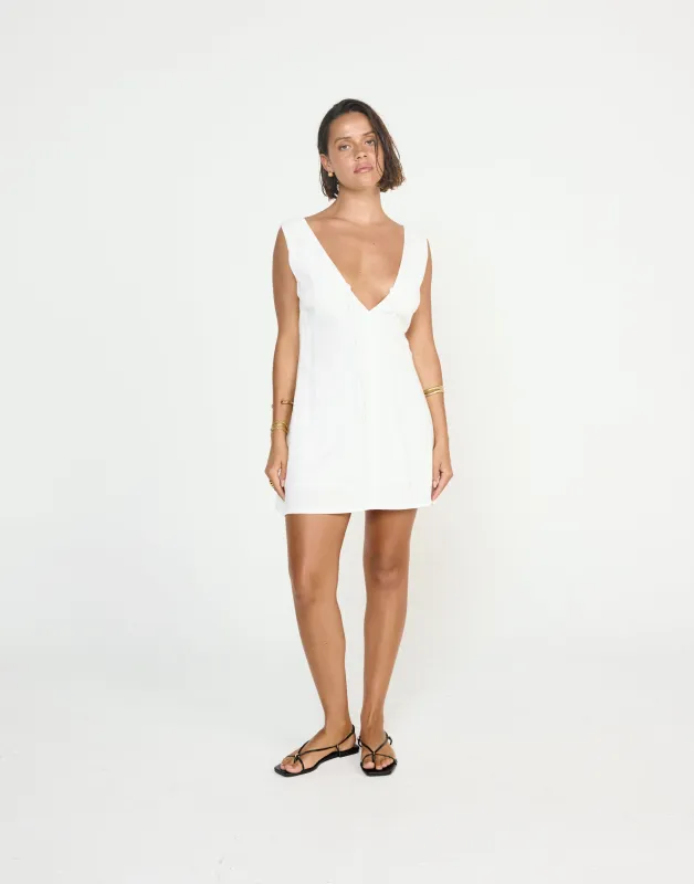 Seascape Mini Dress (White) sold by Charcoal Clothing