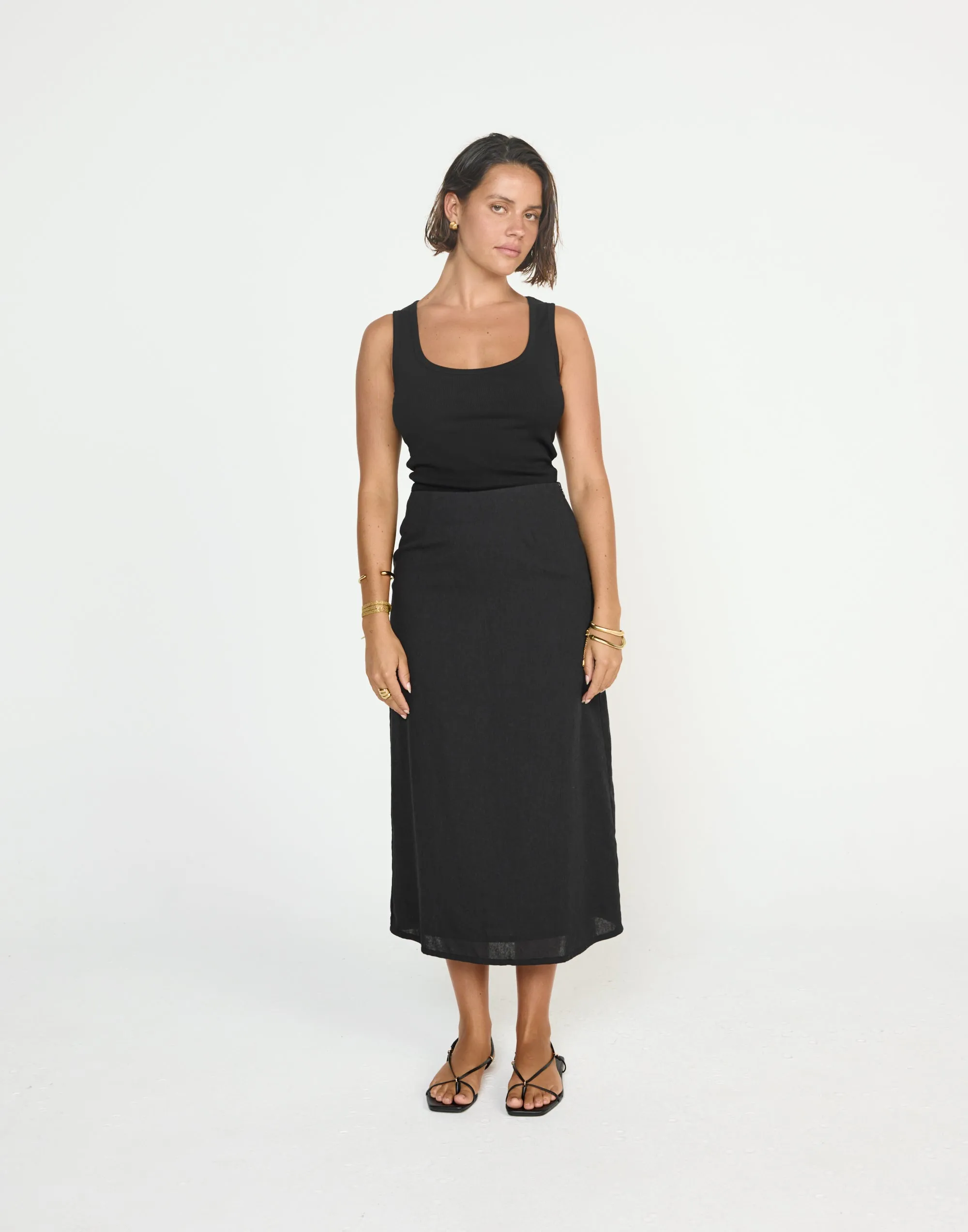 Cleo Midi Skirt (Black) sold by Charcoal Clothing product image thumbnail 5