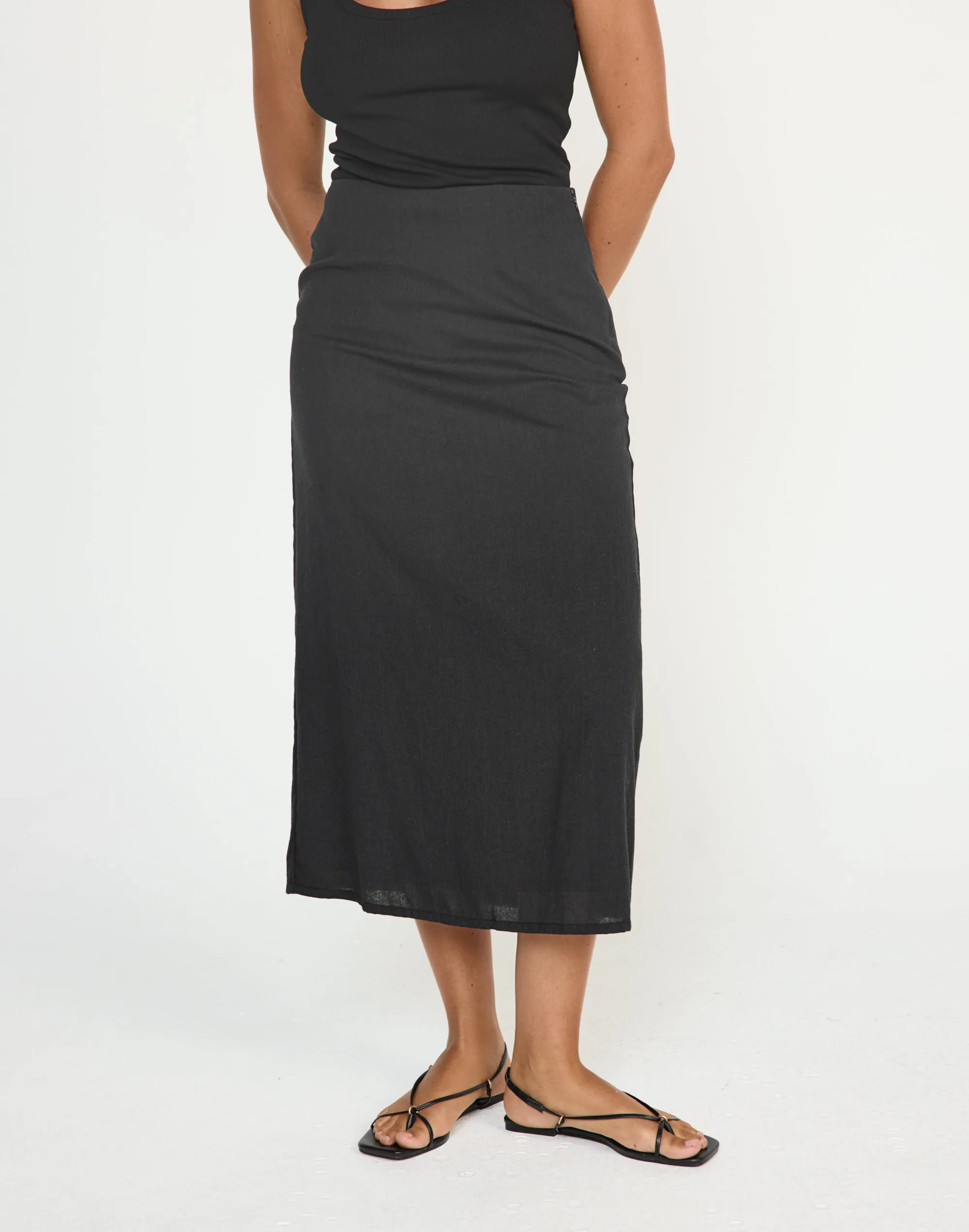 Cleo Midi Skirt (Black) sold by Charcoal Clothing product image thumbnail 3