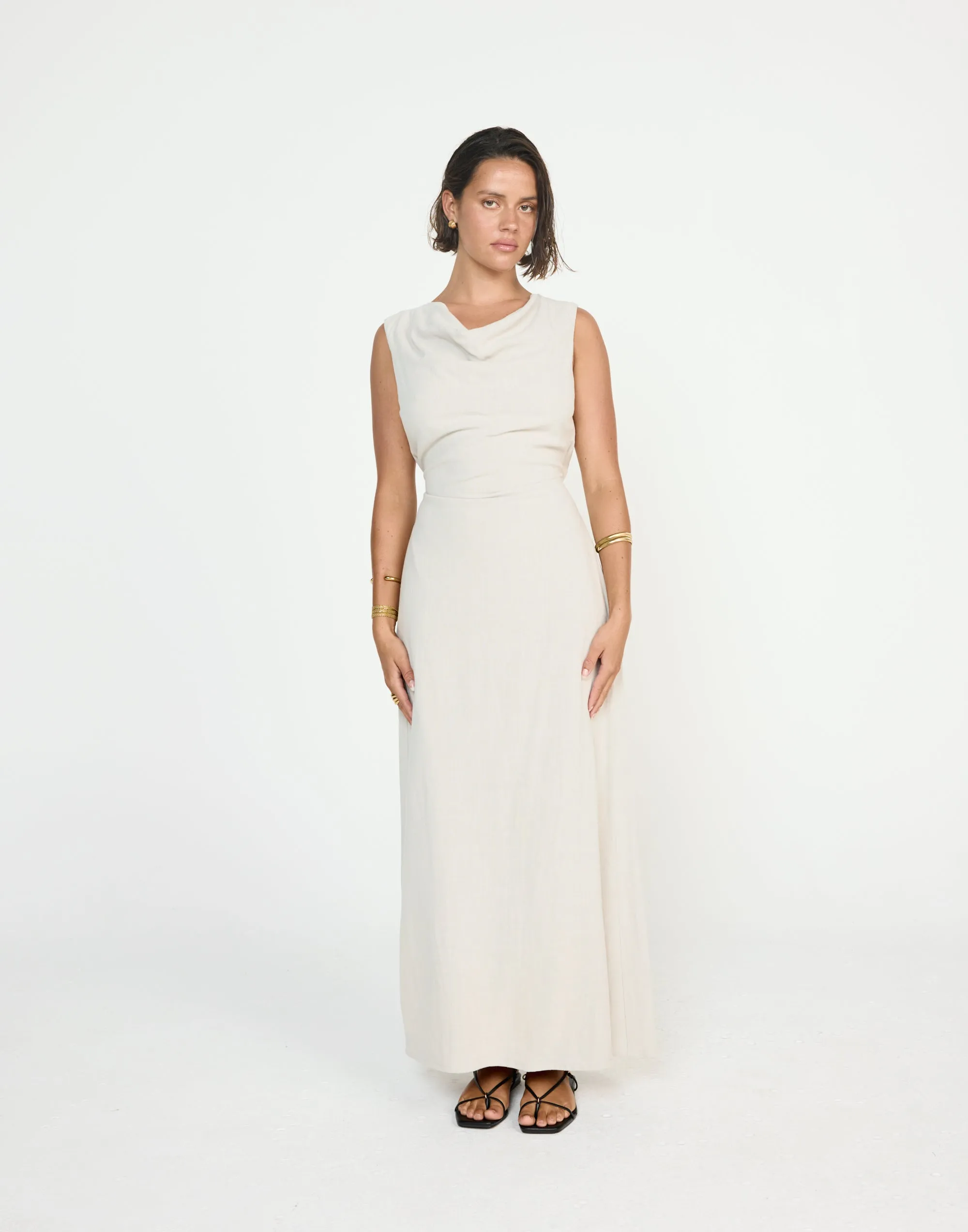 Shoreline Maxi Dress (Latte) sold by Charcoal Clothing product image thumbnail 4