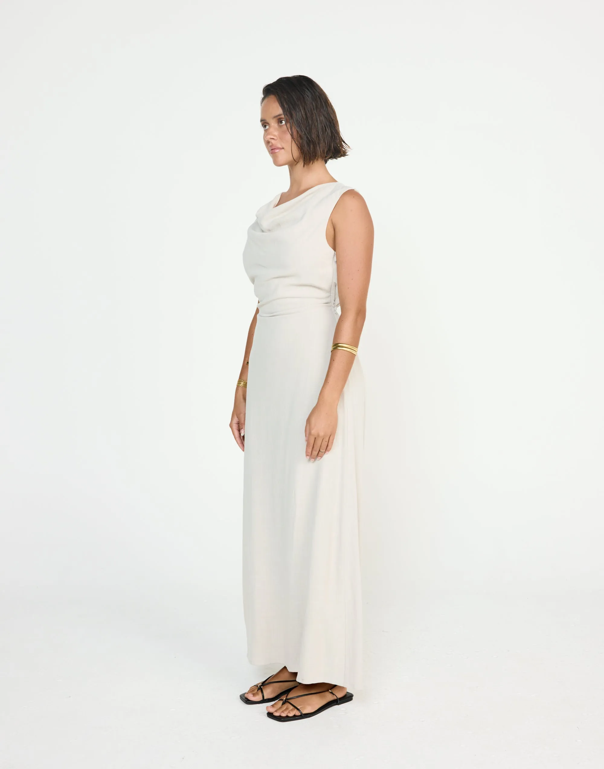 Shoreline Maxi Dress (Latte) sold by Charcoal Clothing product image thumbnail 5