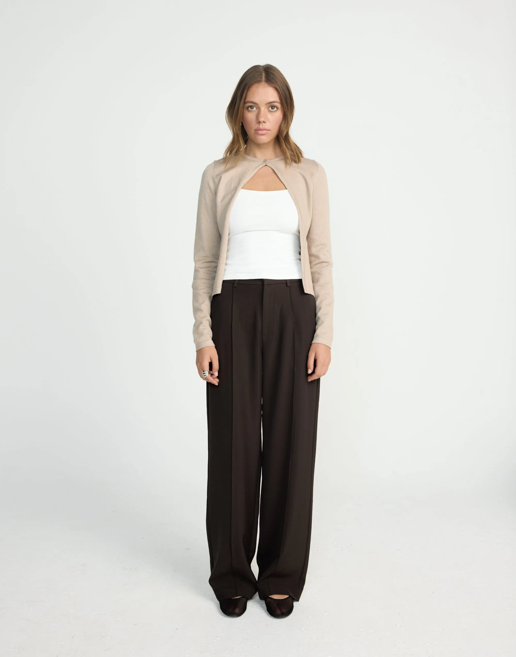 Sonnet Long Sleeve Top (Mocha) sold by Charcoal Clothing