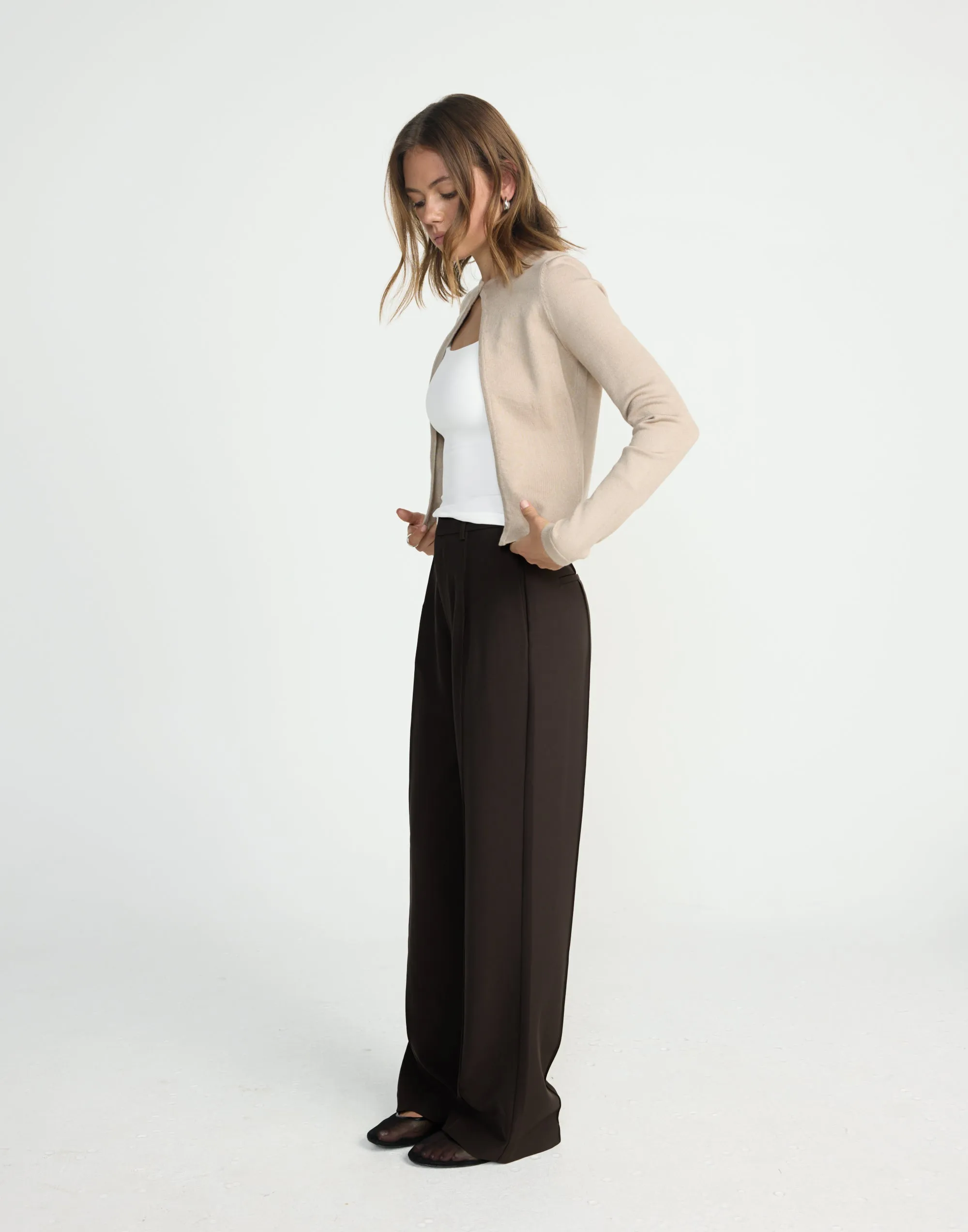 Sonnet Long Sleeve Top (Mocha) sold by Charcoal Clothing product image thumbnail 4
