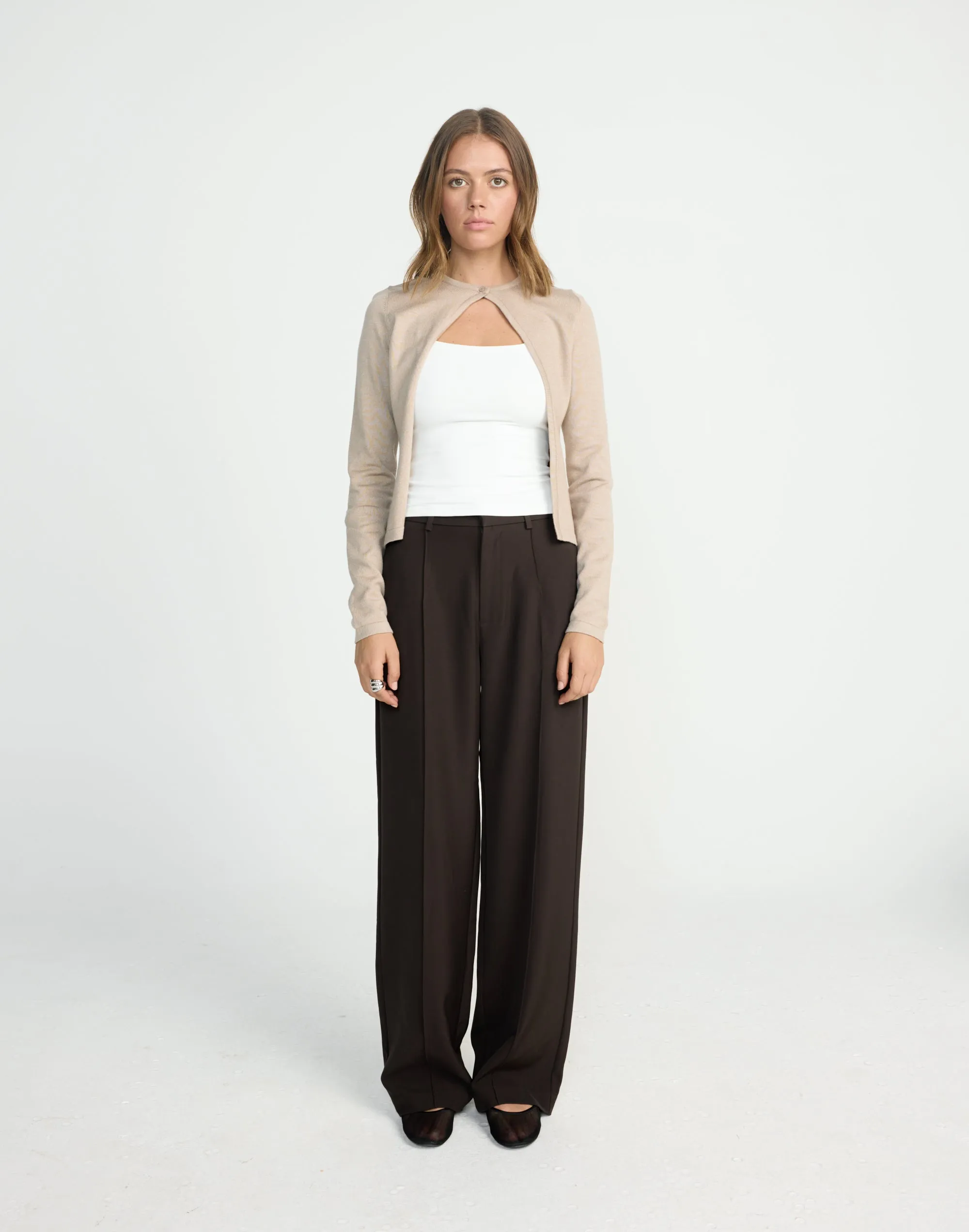 Sonnet Long Sleeve Top (Mocha) sold by Charcoal Clothing product image thumbnail 5