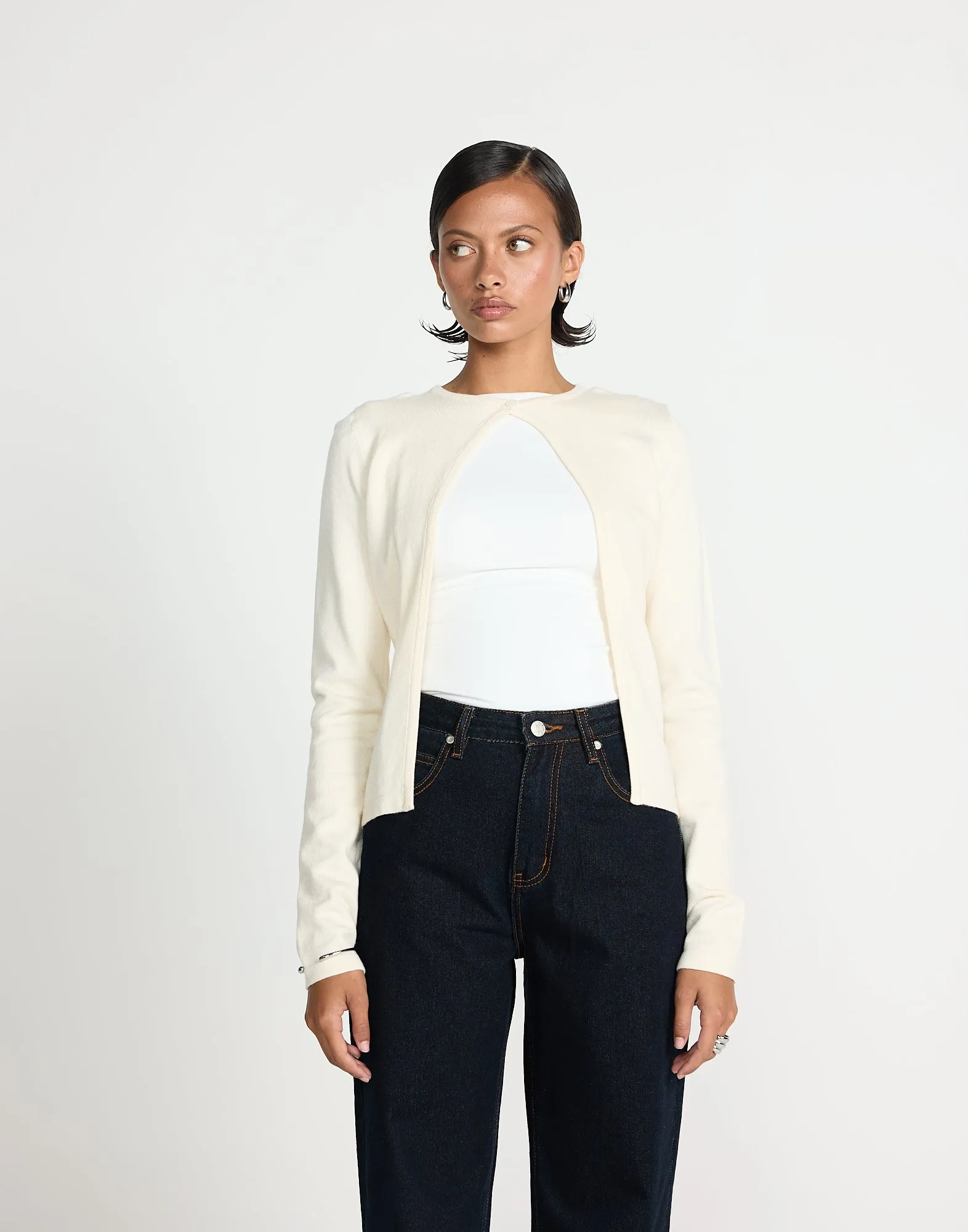 Sonnet Long Sleeve Top (Oat) sold by Charcoal Clothing product image thumbnail 3