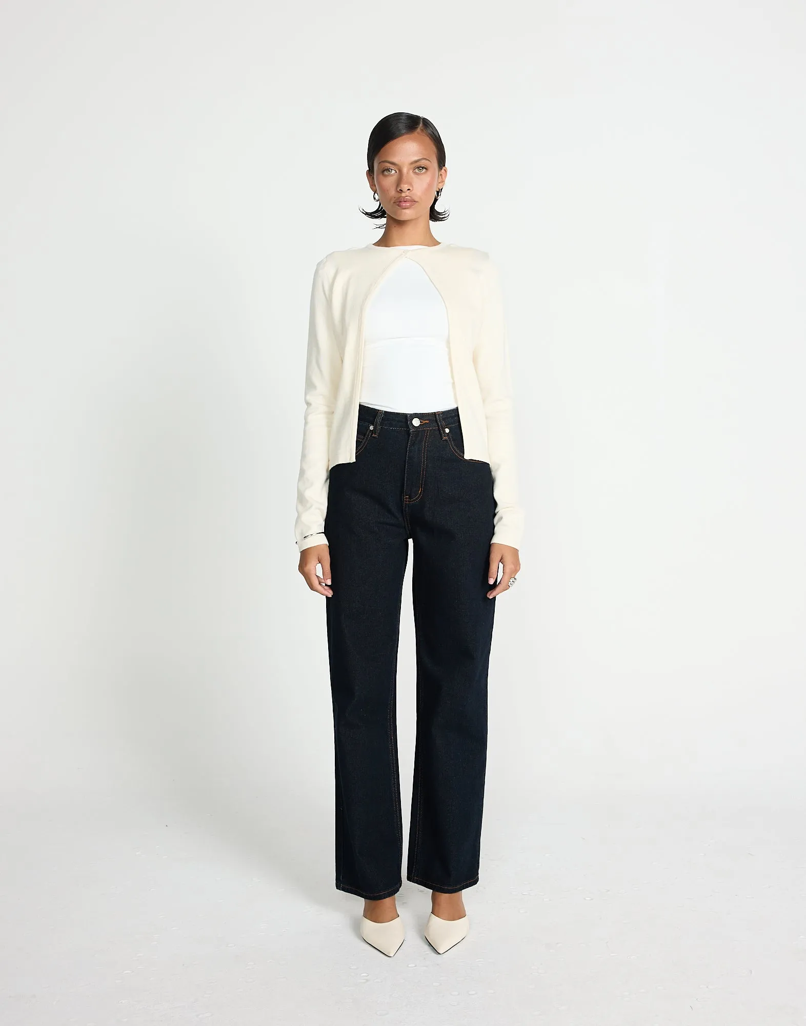 Sonnet Long Sleeve Top (Oat) sold by Charcoal Clothing