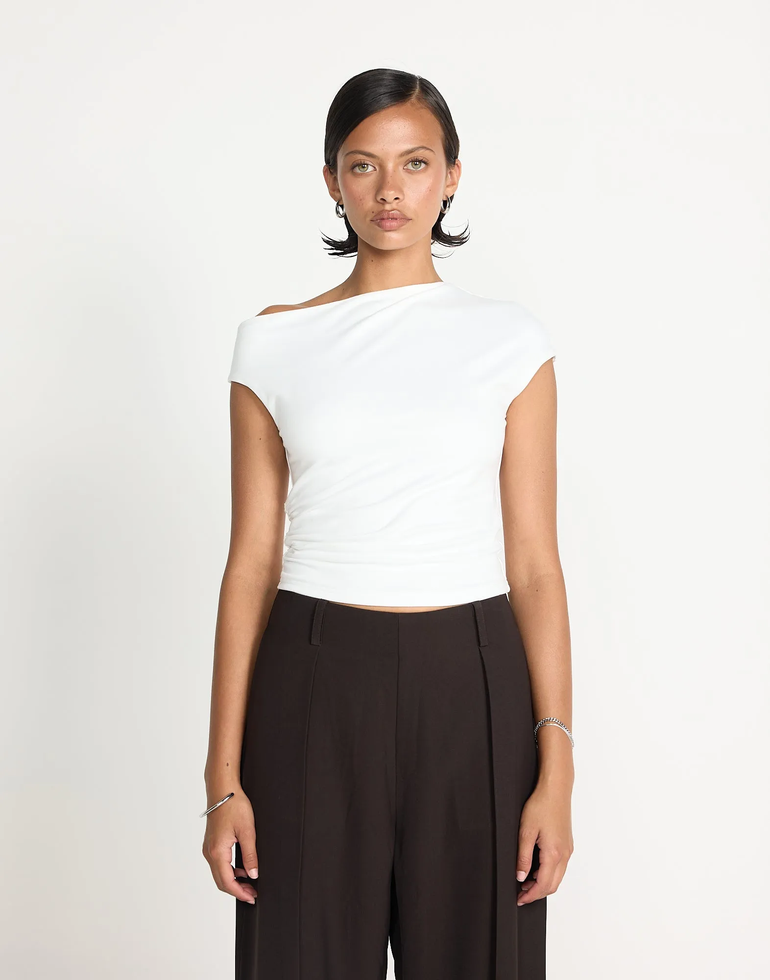 Dolly Top (White) sold by Charcoal Clothing product image thumbnail 2