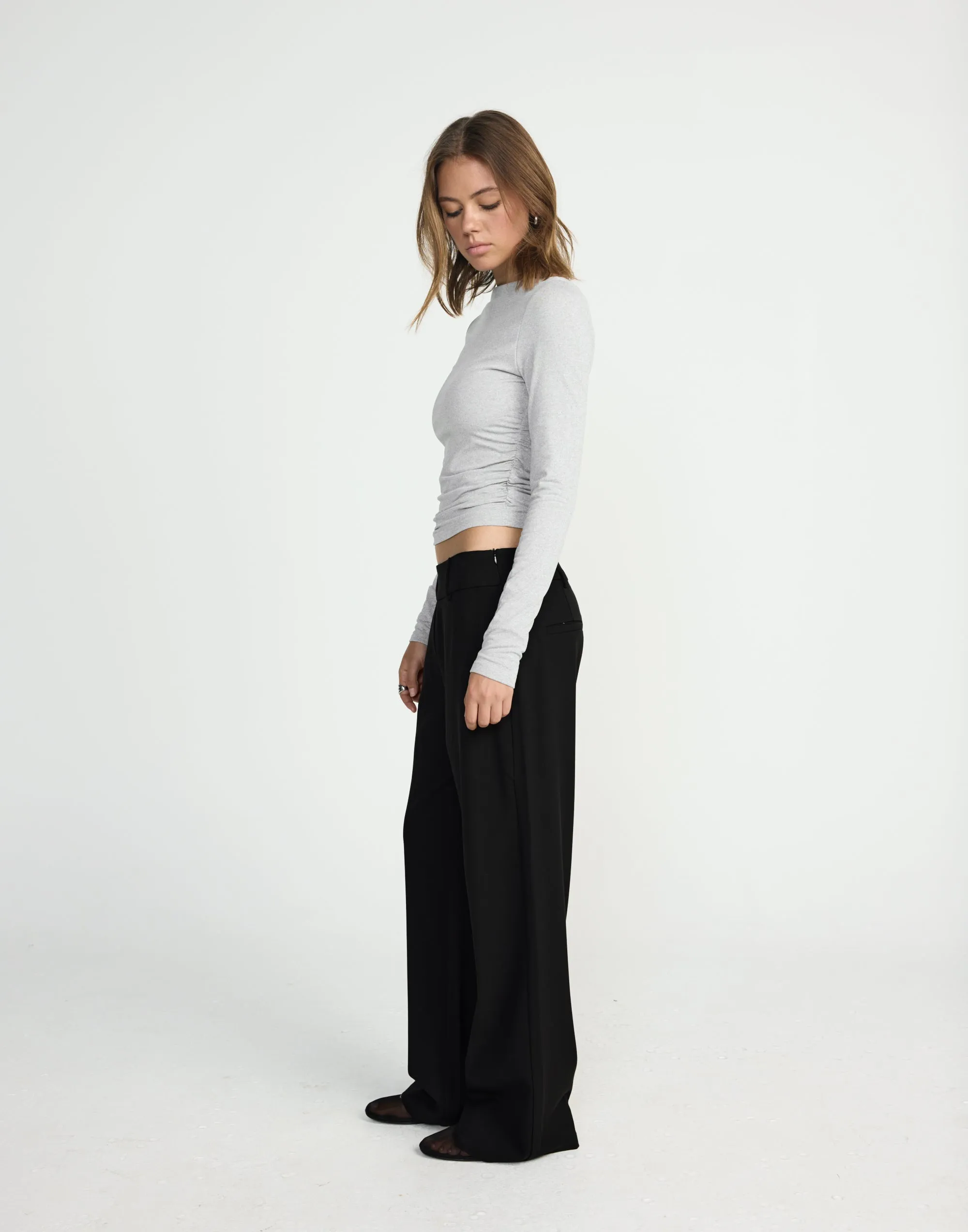 Caprice Long Sleeve Top (Grey Marle) sold by Charcoal Clothing product image thumbnail 5