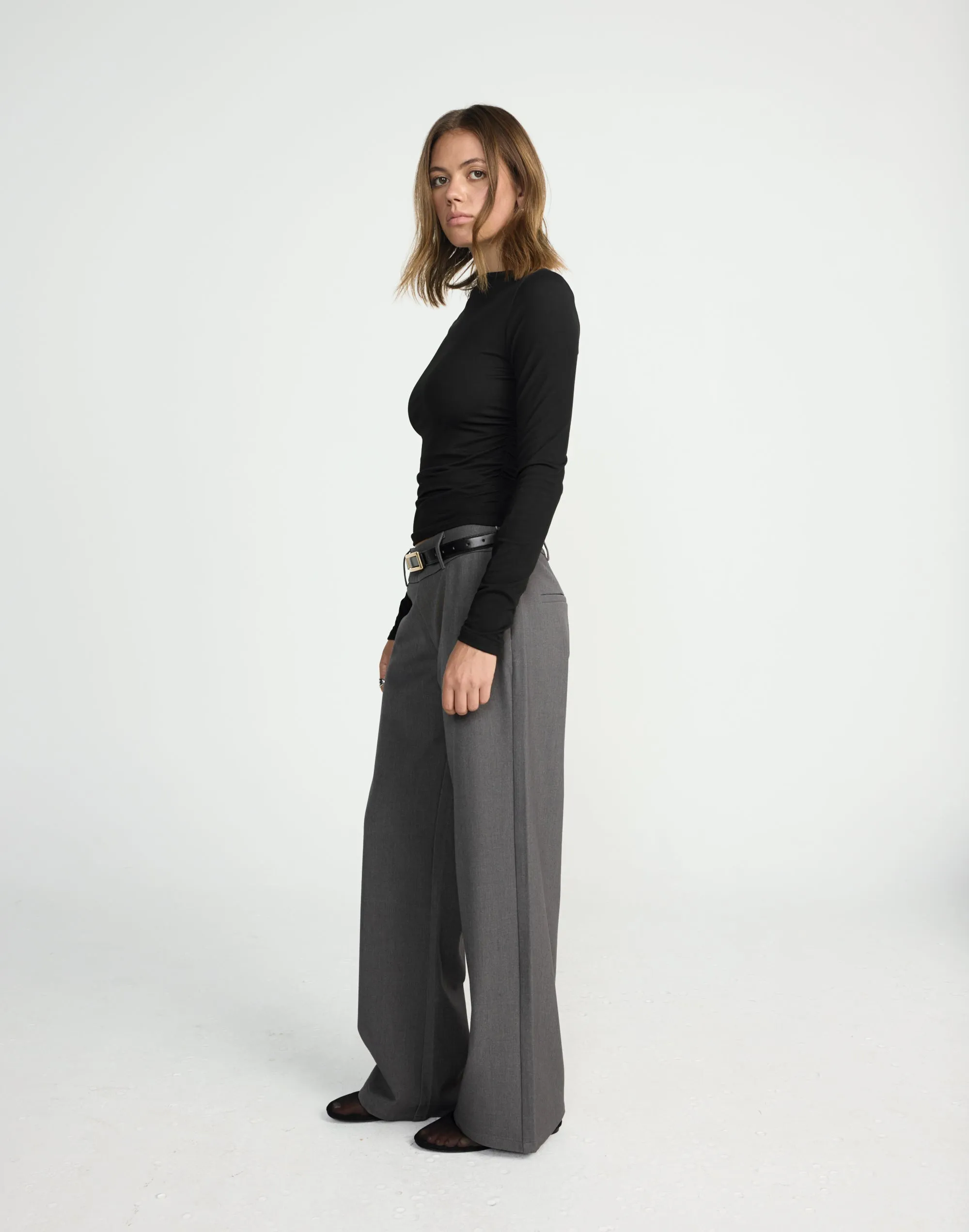 Caprice Long Sleeve Top (Black) sold by Charcoal Clothing product image thumbnail 3