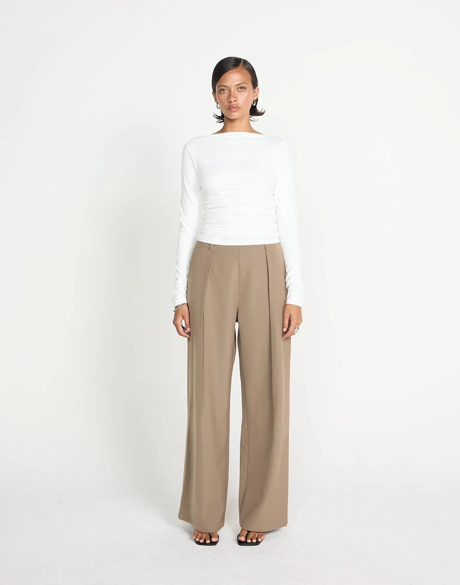 Caprice Long Sleeve Top (White) sold by Charcoal Clothing product image thumbnail 5