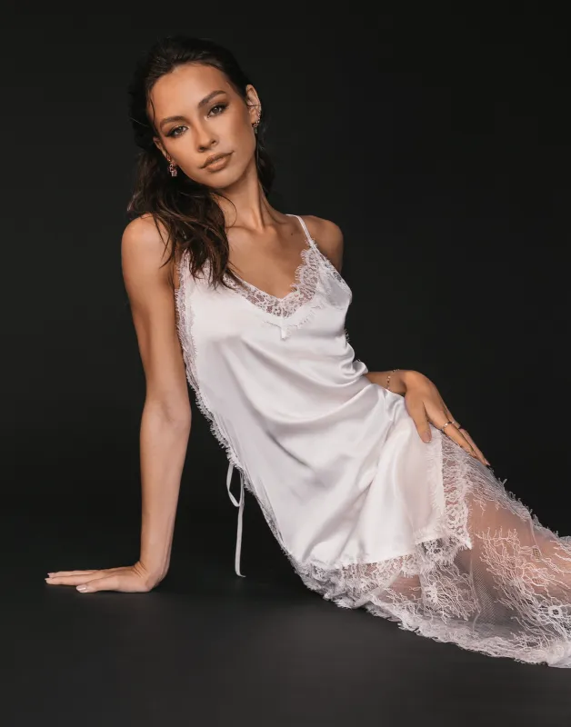 Hideaway Maxi Dress (Ivory) - By Lioness sold by Charcoal Clothing