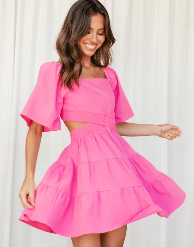 Allysa Mini Dress (Pink) sold by Charcoal Clothing