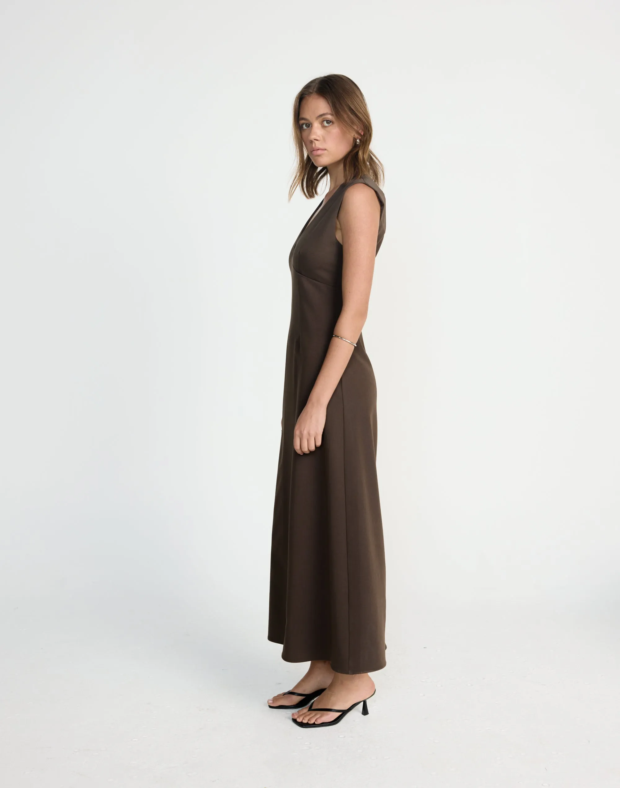 Katniss Maxi Dress (Chocolate) sold by Charcoal Clothing product image thumbnail 2