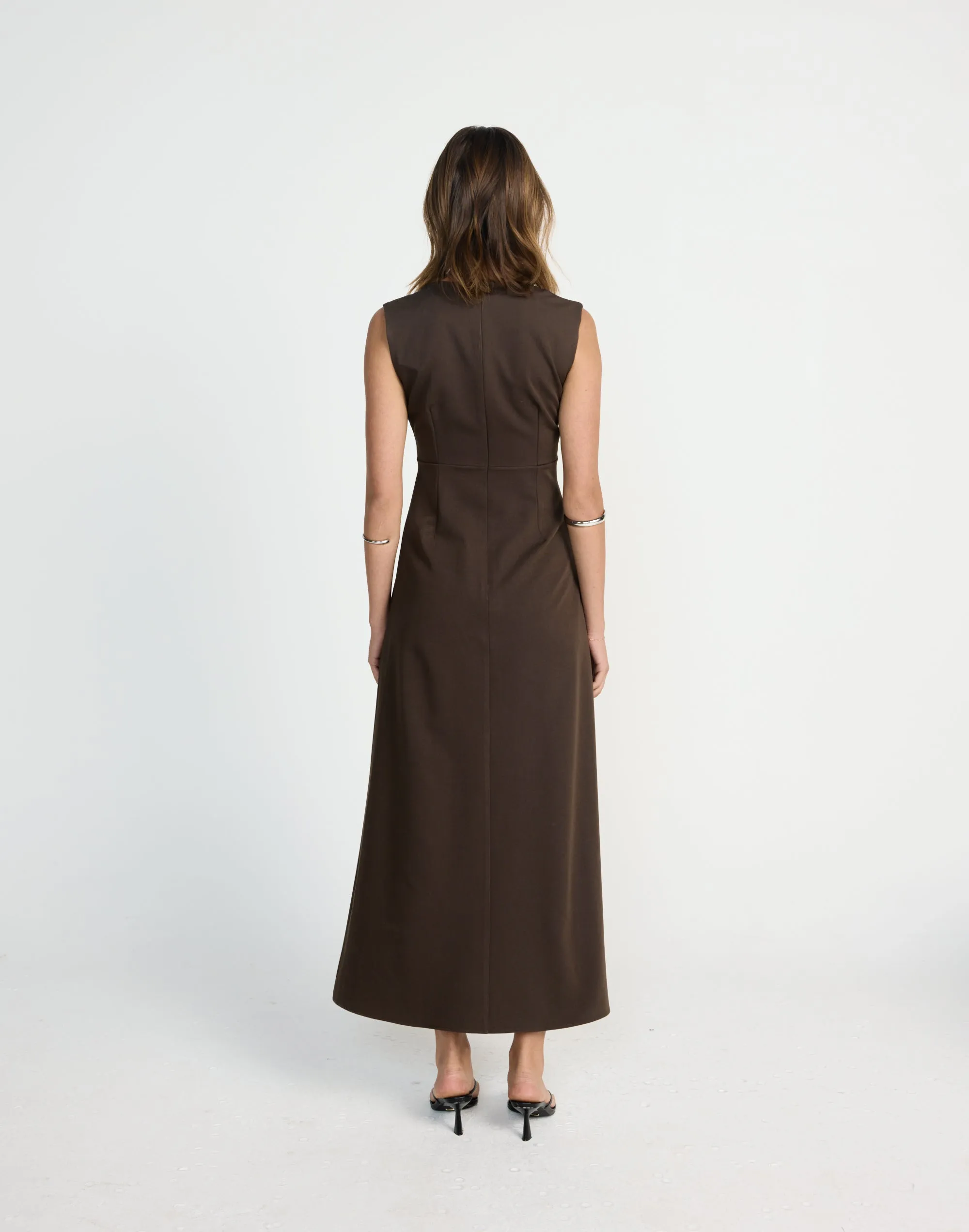 Katniss Maxi Dress (Chocolate) sold by Charcoal Clothing product image thumbnail 3