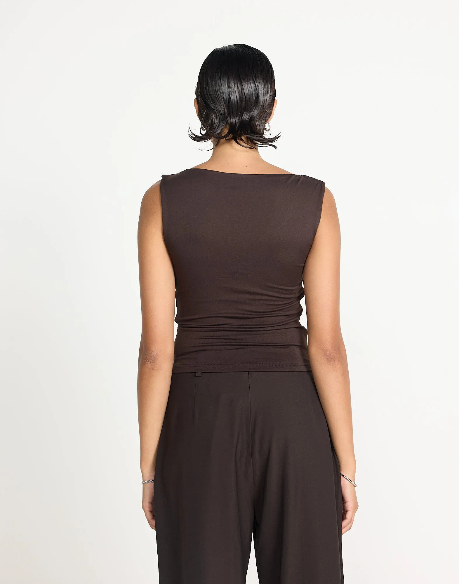 Twyla Top (Chocolate) sold by Charcoal Clothing product image thumbnail 3