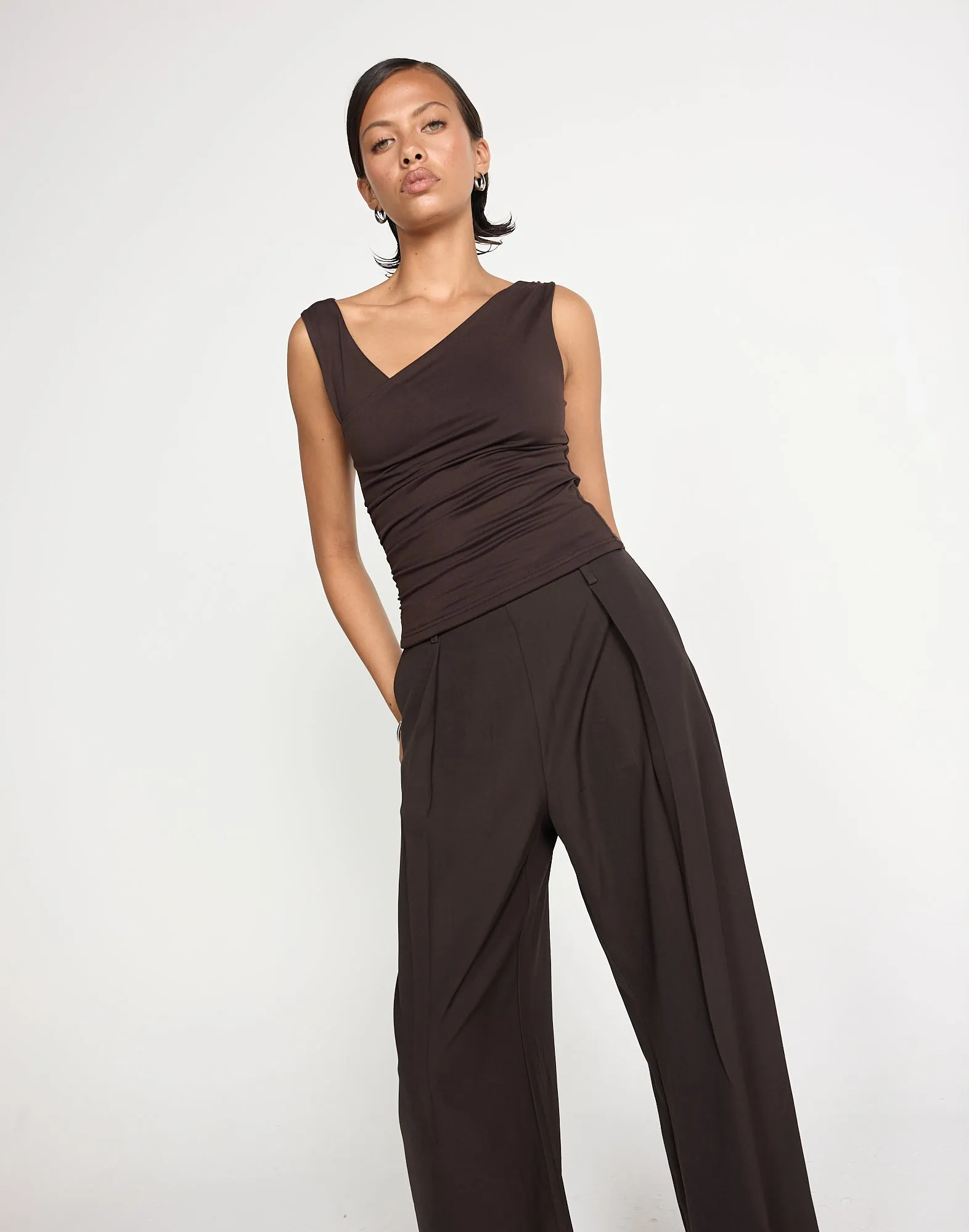 Twyla Top (Chocolate) sold by Charcoal Clothing product image thumbnail 5