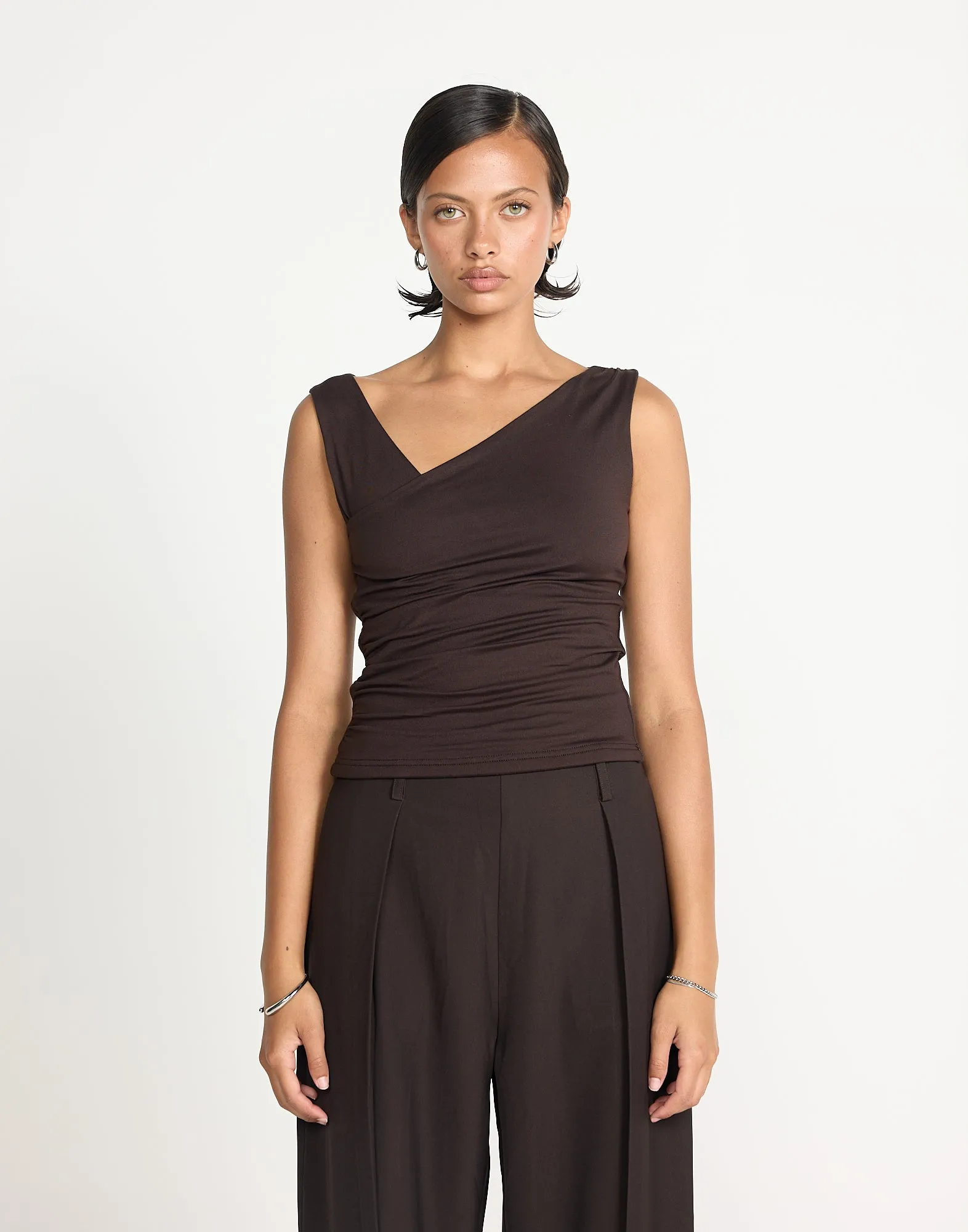 Twyla Top (Chocolate) sold by Charcoal Clothing product image thumbnail 2
