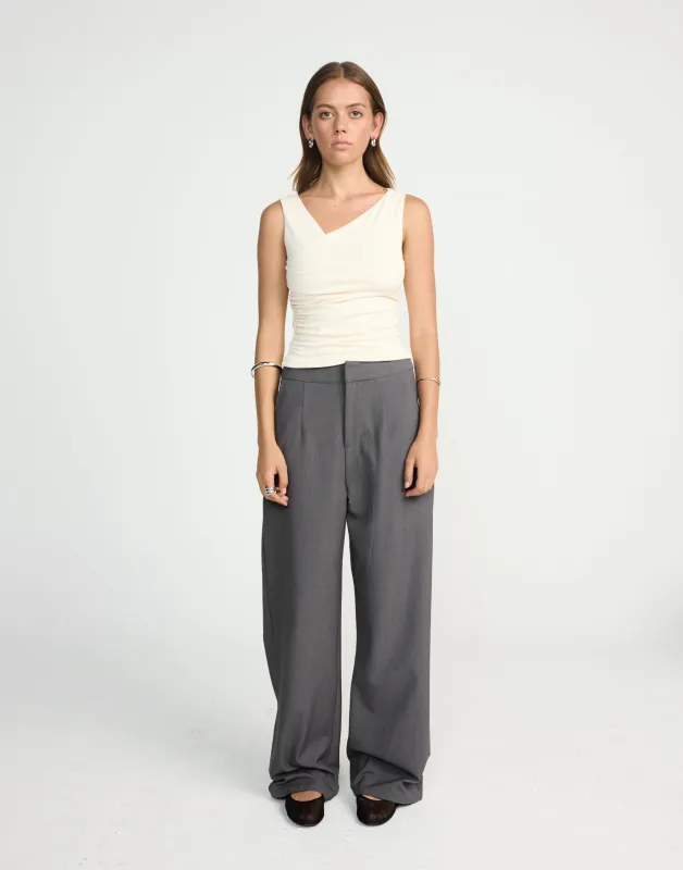 Twyla Top (Oat) sold by Charcoal Clothing