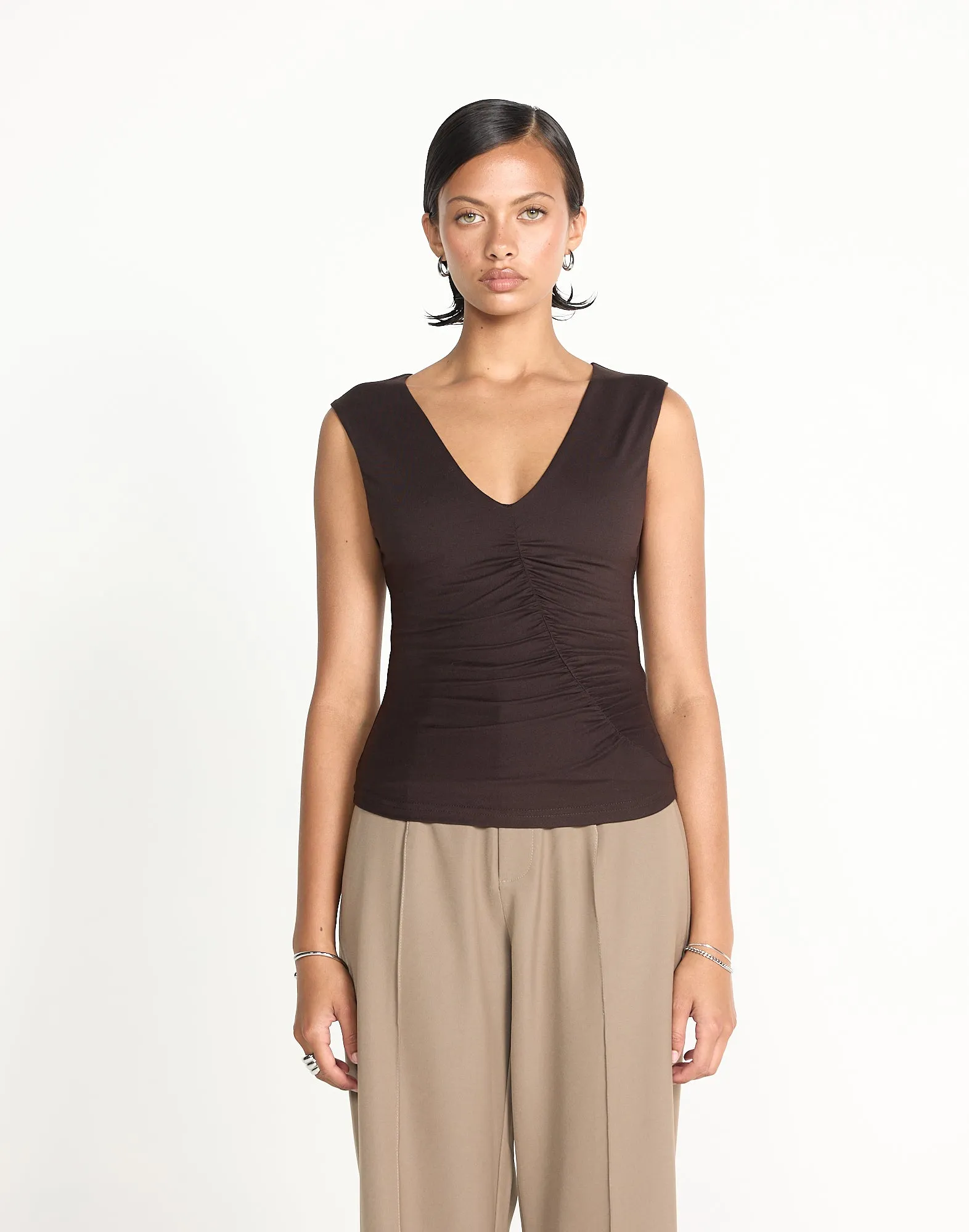 Brioni Top (Chocolate) sold by Charcoal Clothing