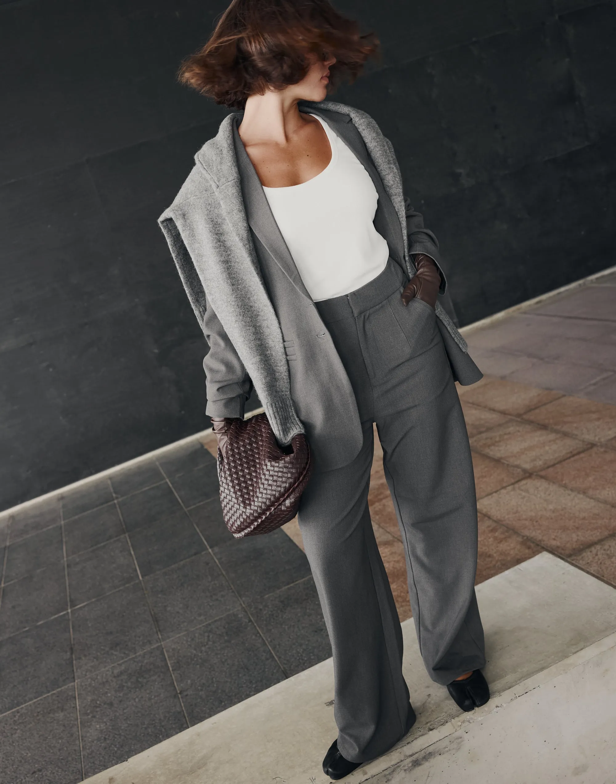 Yori Pants (Textured Slate) sold by Charcoal Clothing