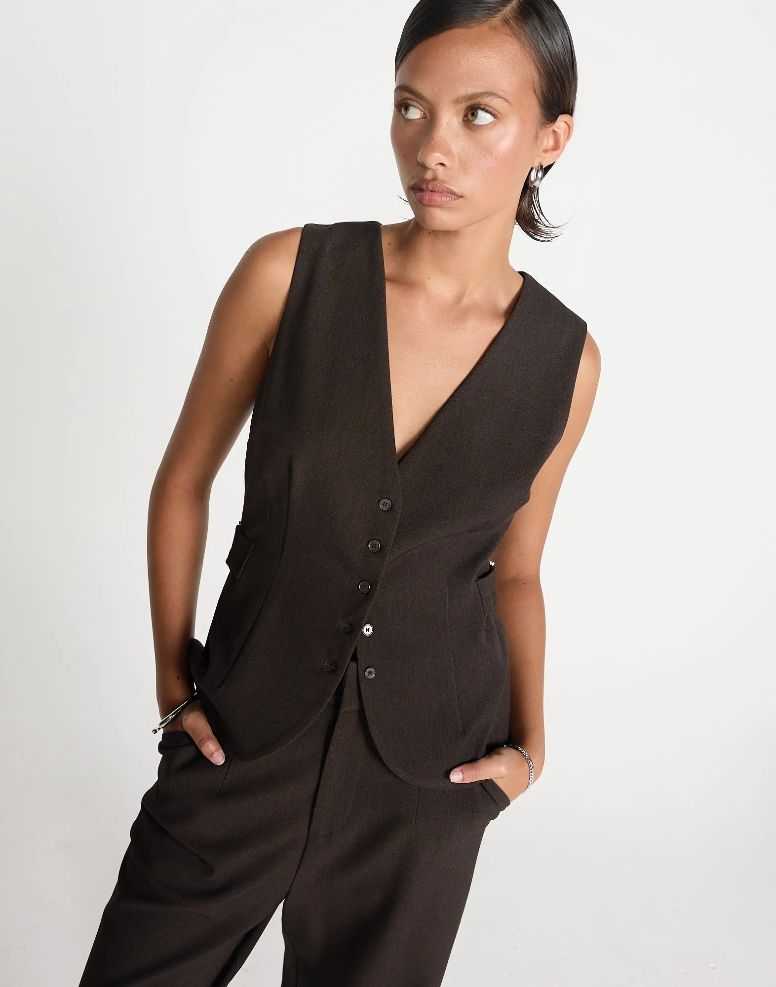 Yori Top (Chocolate) sold by Charcoal Clothing