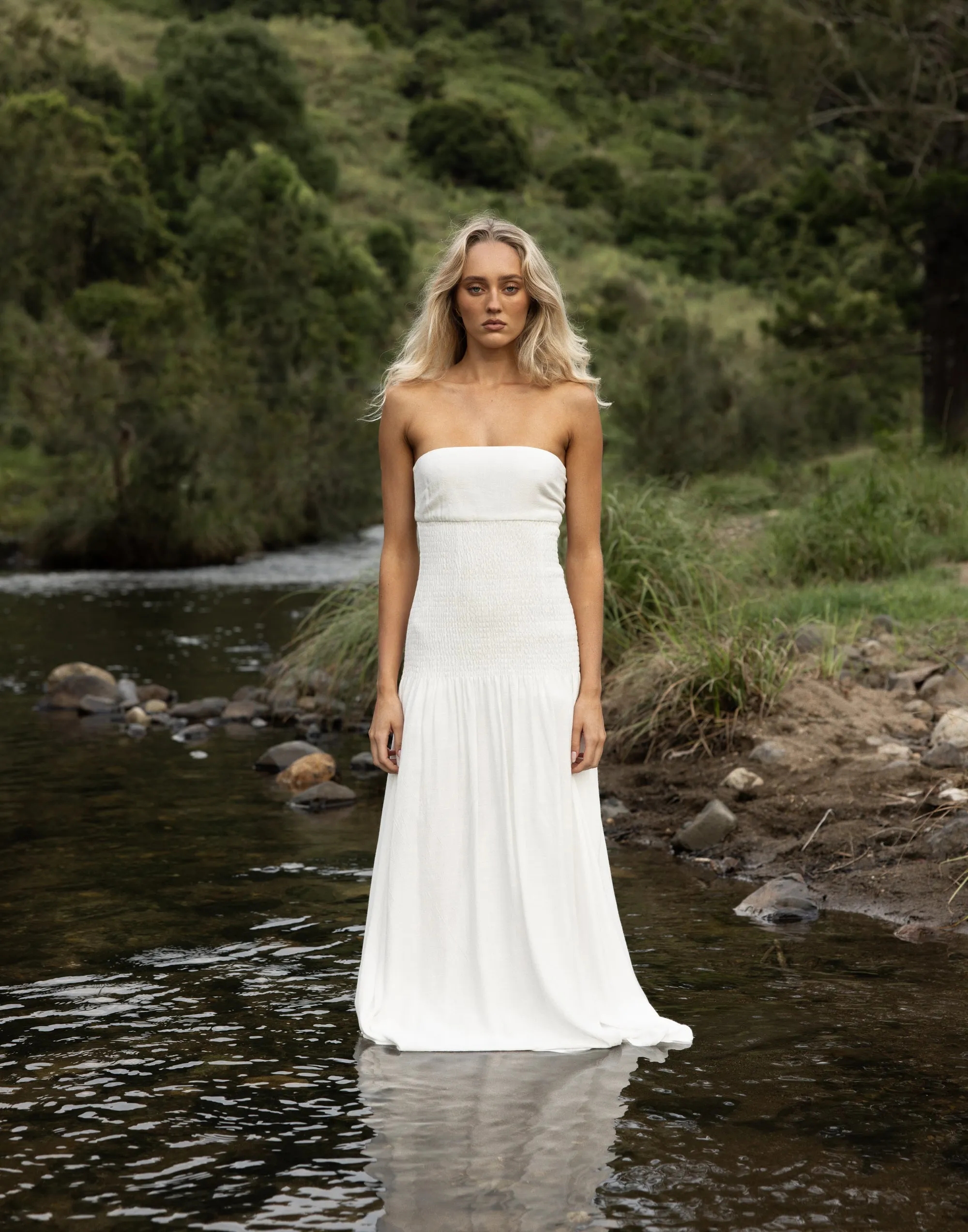 Daria Maxi Dress (White) sold by Charcoal Clothing