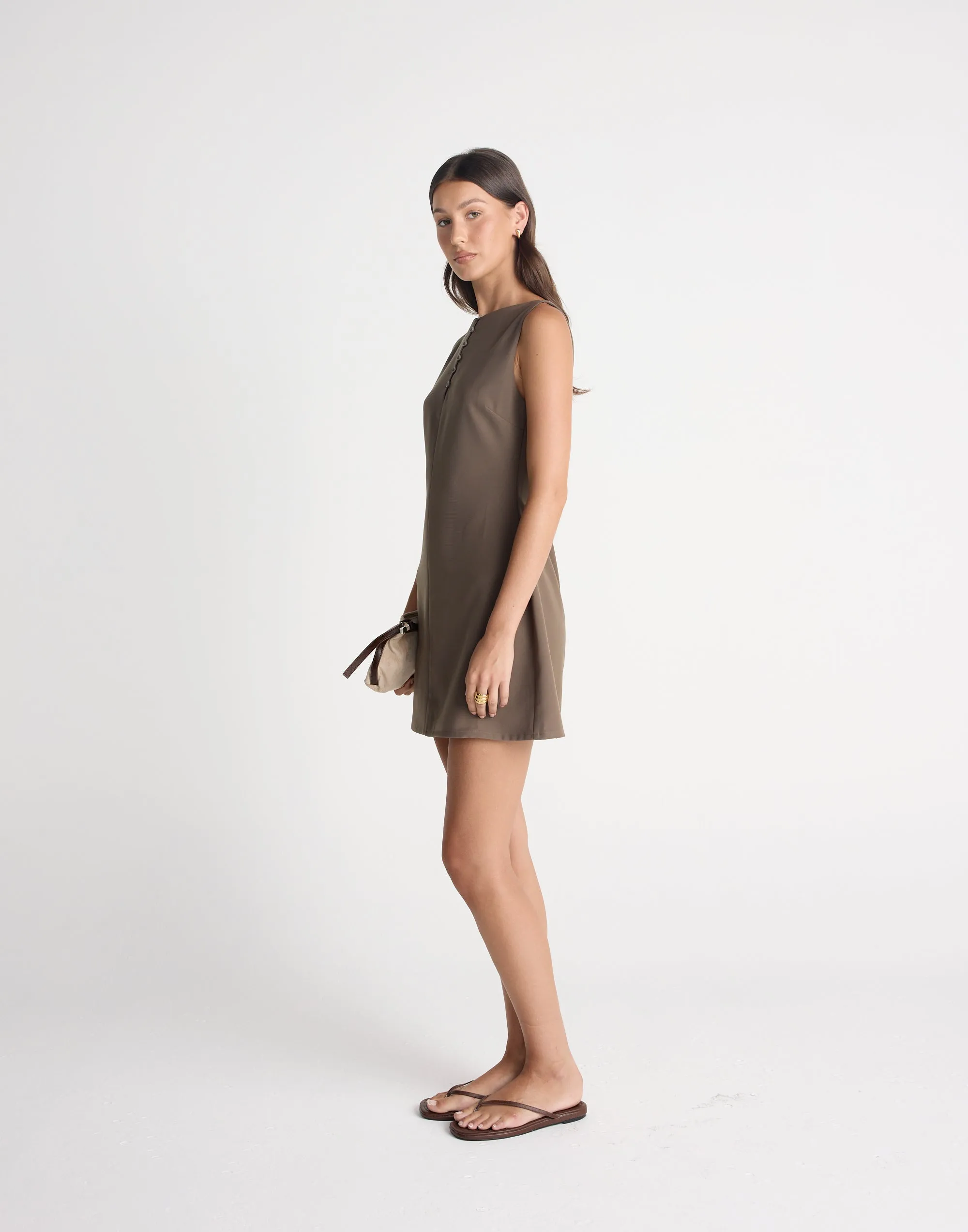 Chiti Mini Dress (Light Chocolate) sold by Charcoal Clothing product image thumbnail 5