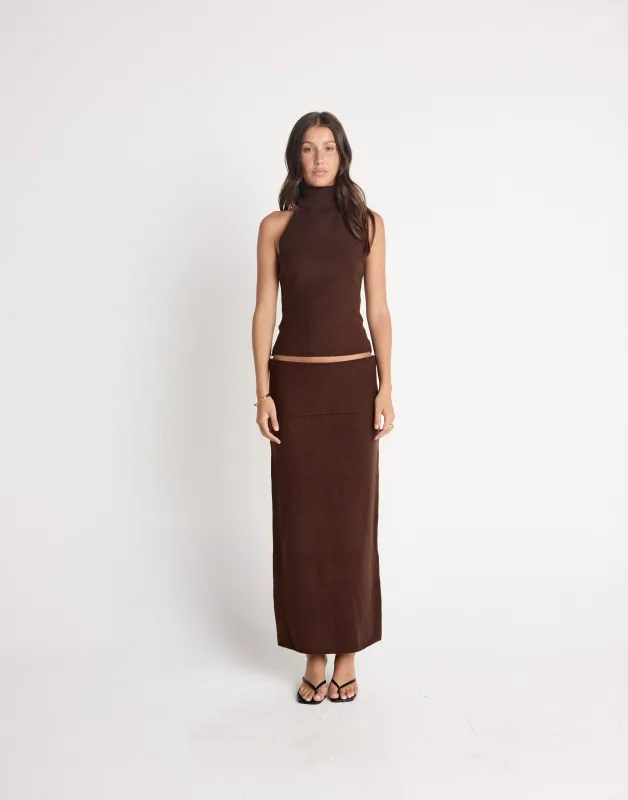 Ninette Top (Chocolate) sold by Charcoal Clothing