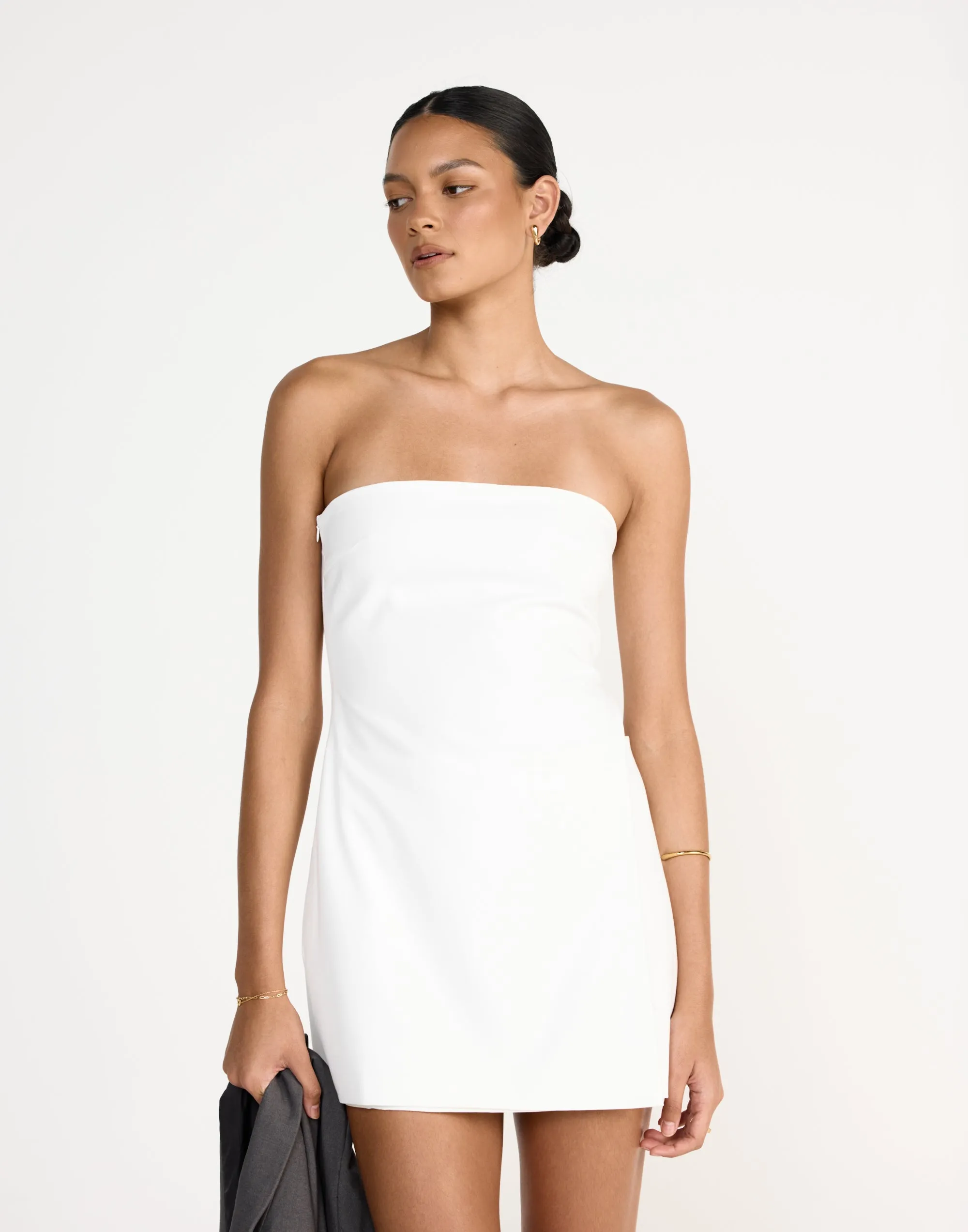 Mariza Mini Dress (White) sold by Charcoal Clothing product image thumbnail 3