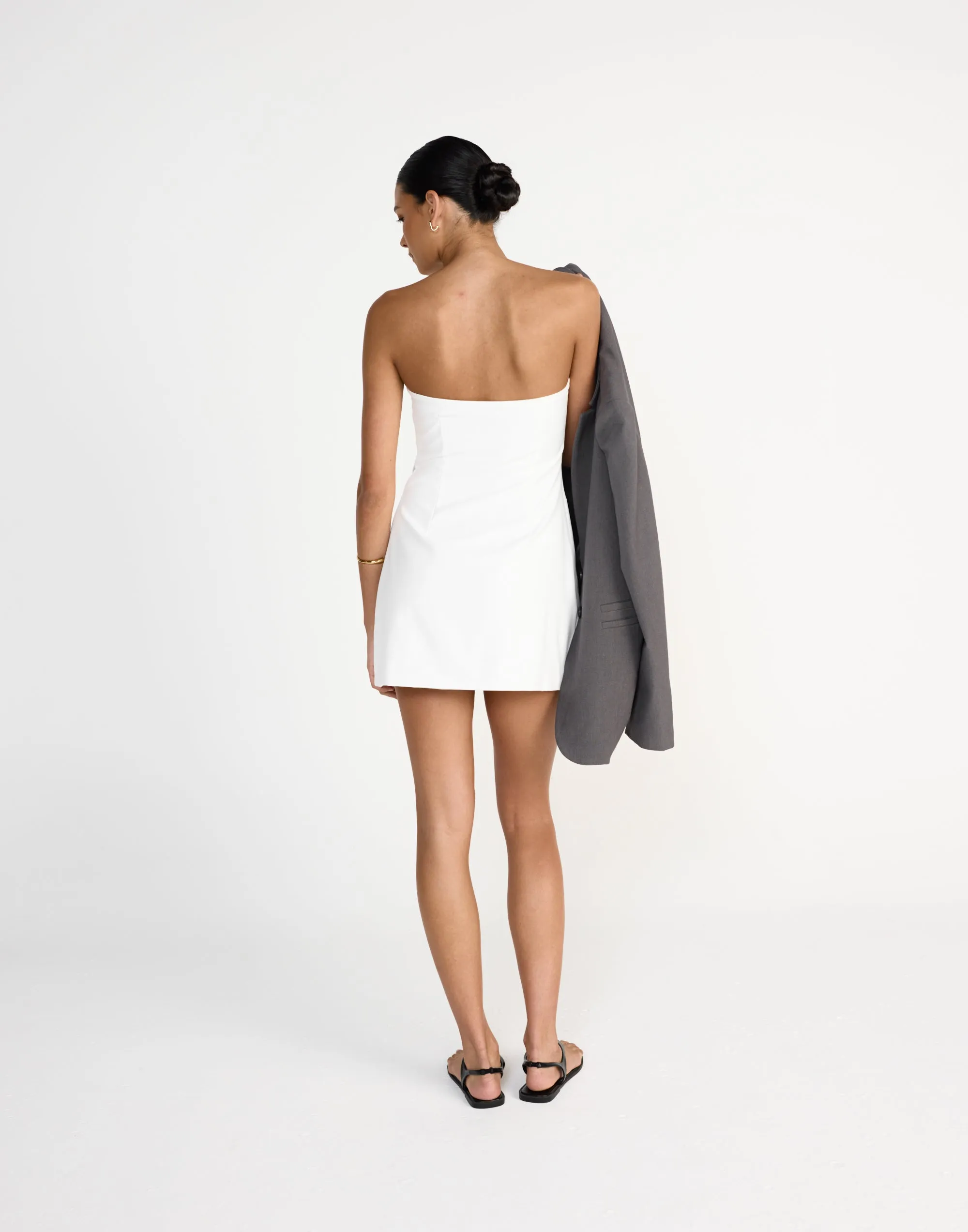 Mariza Mini Dress (White) sold by Charcoal Clothing product image thumbnail 5