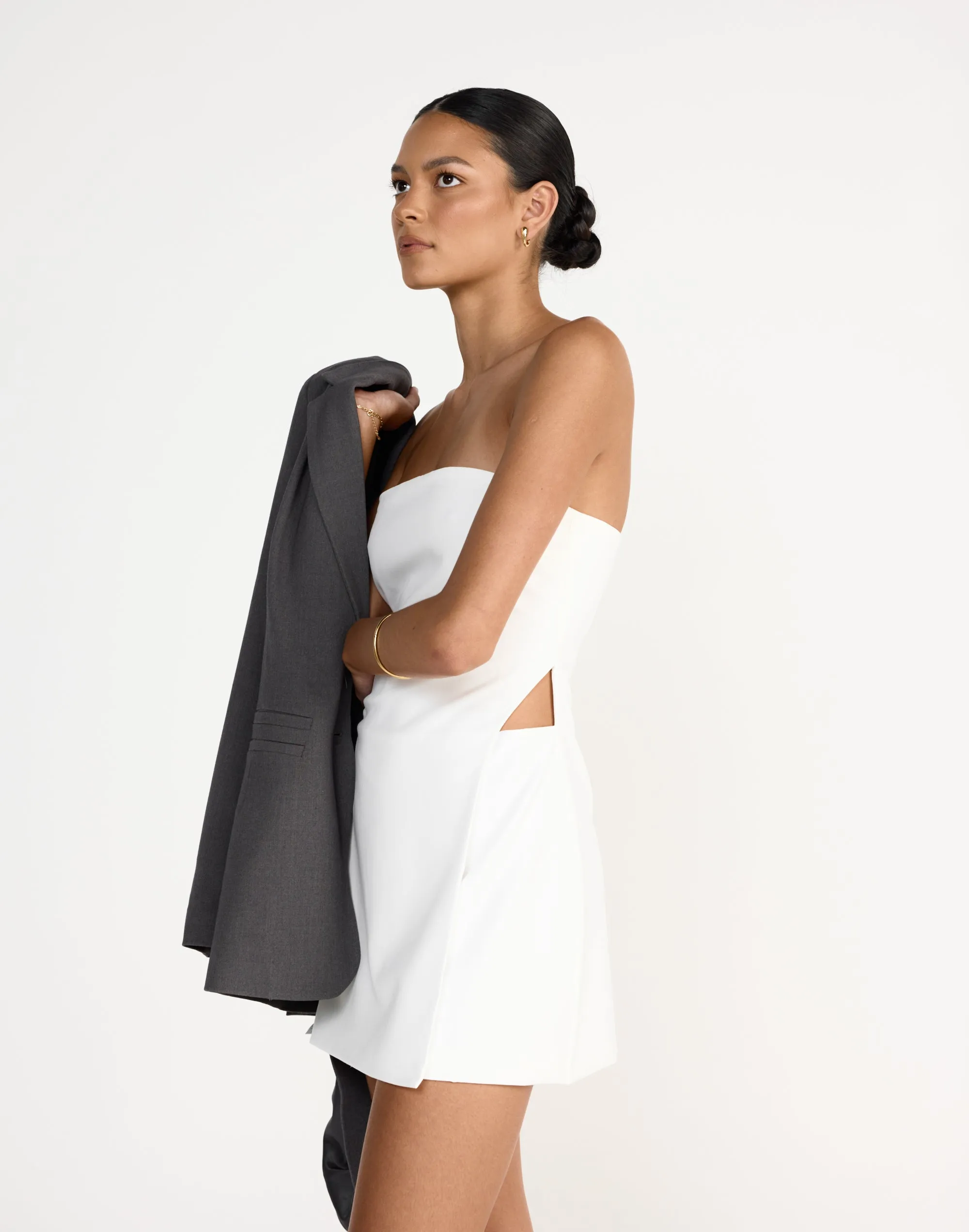 Mariza Mini Dress (White) sold by Charcoal Clothing product image thumbnail 2