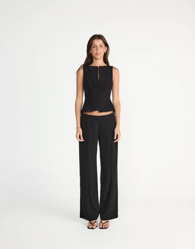 Tonya Top (Black) sold by Charcoal Clothing