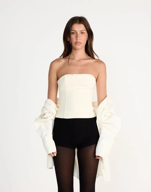 Roxanne Top (Cream) sold by Charcoal Clothing