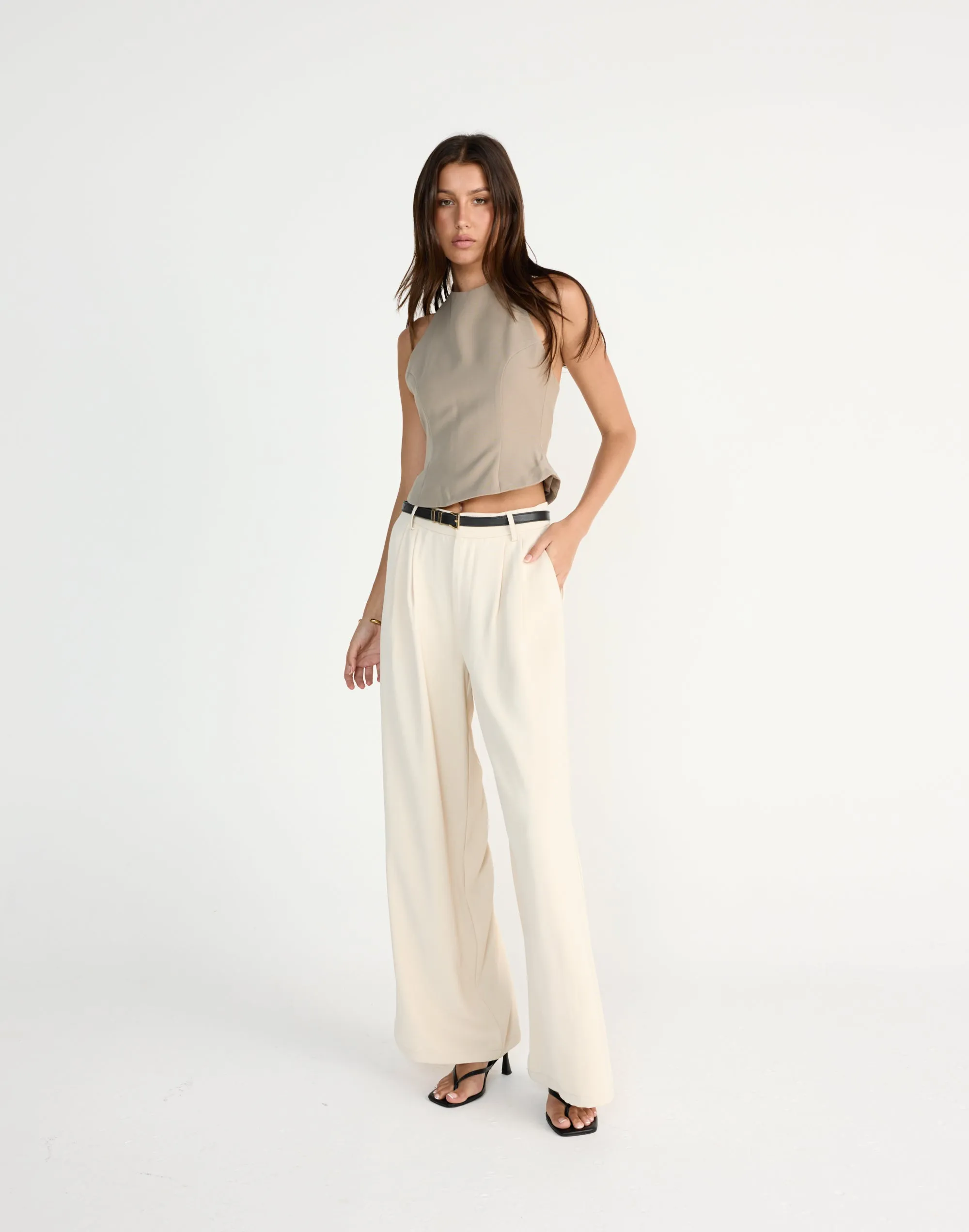 Kalla Top (Dusty Sage) sold by Charcoal Clothing