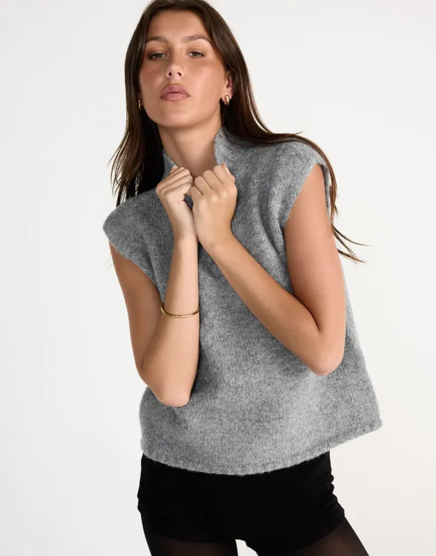Esme Top (Grey) sold by Charcoal Clothing