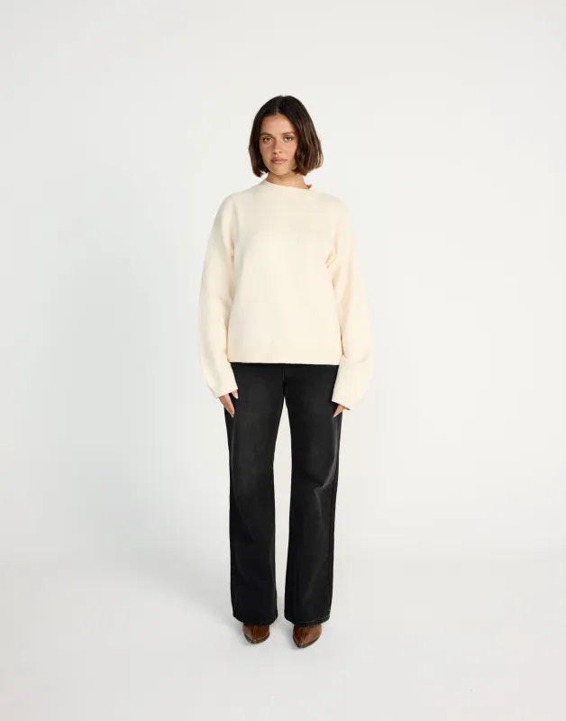 Reece Jumper (Oat) sold by Charcoal Clothing