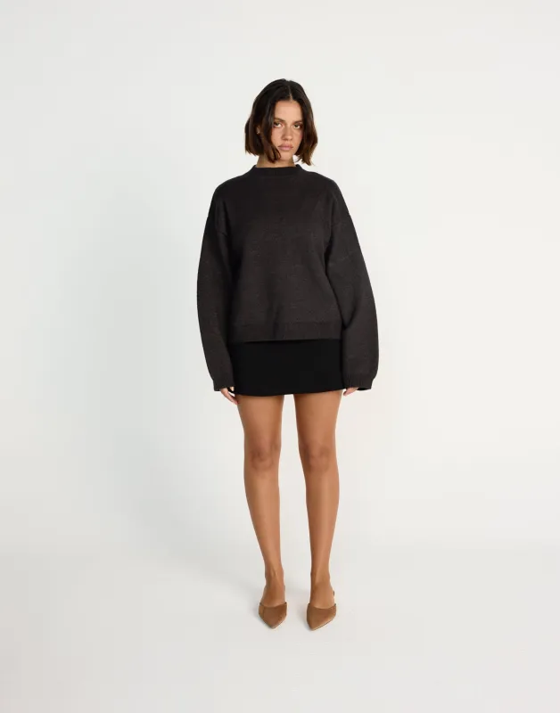 Reece Jumper (Chocolate Marle) sold by Charcoal Clothing