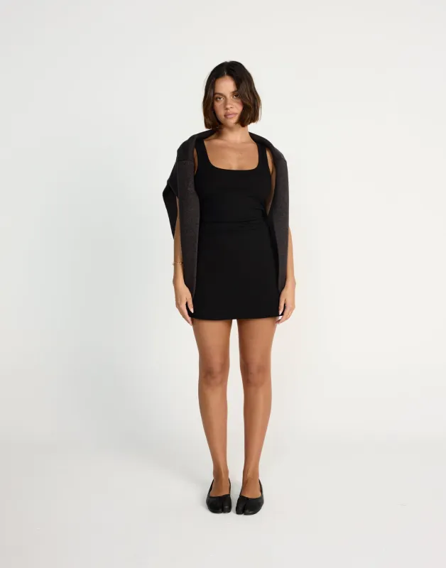 Jayden Mini Dress (Black) sold by Charcoal Clothing