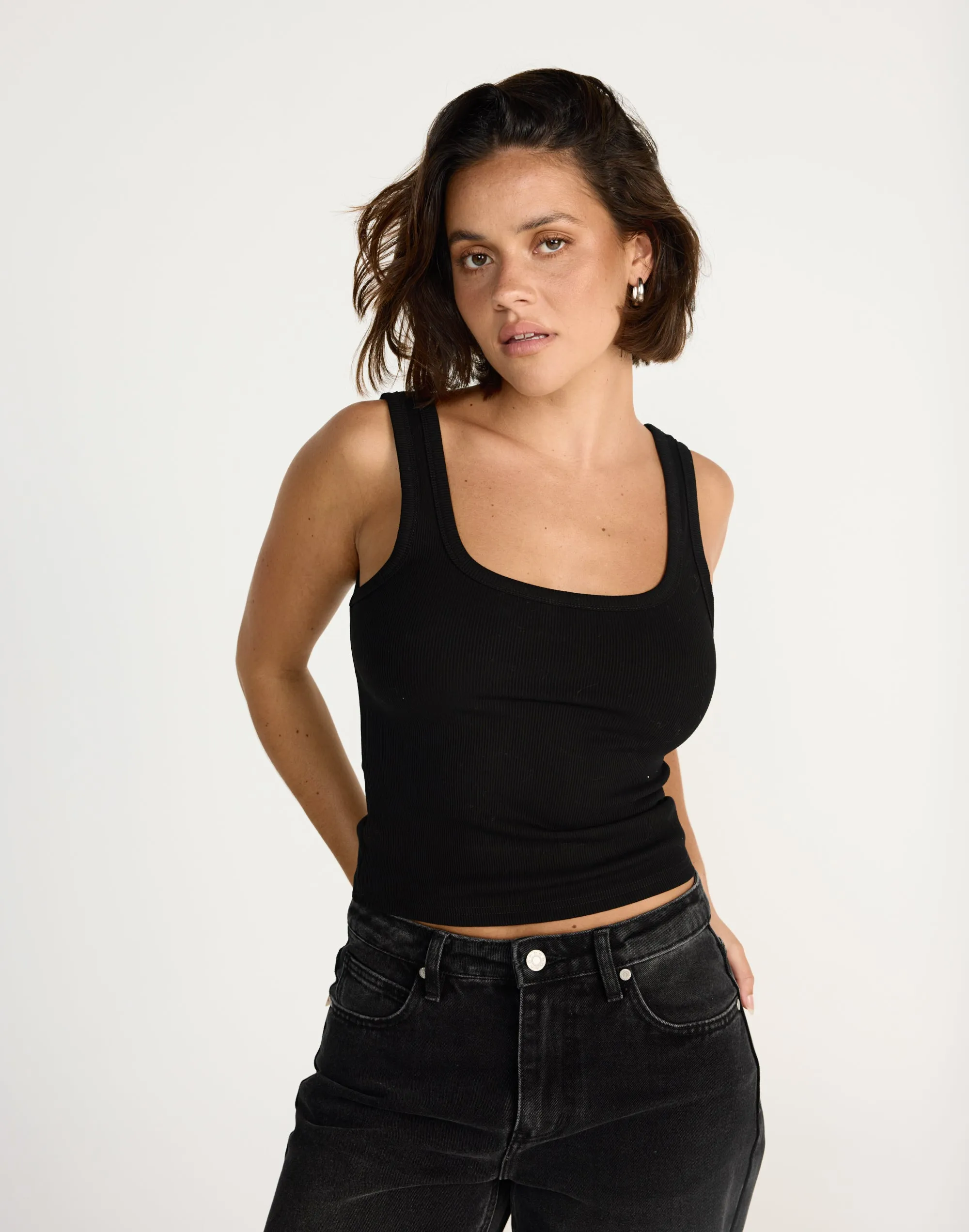 Jayden Tank (Black) sold by Charcoal Clothing product image thumbnail 2