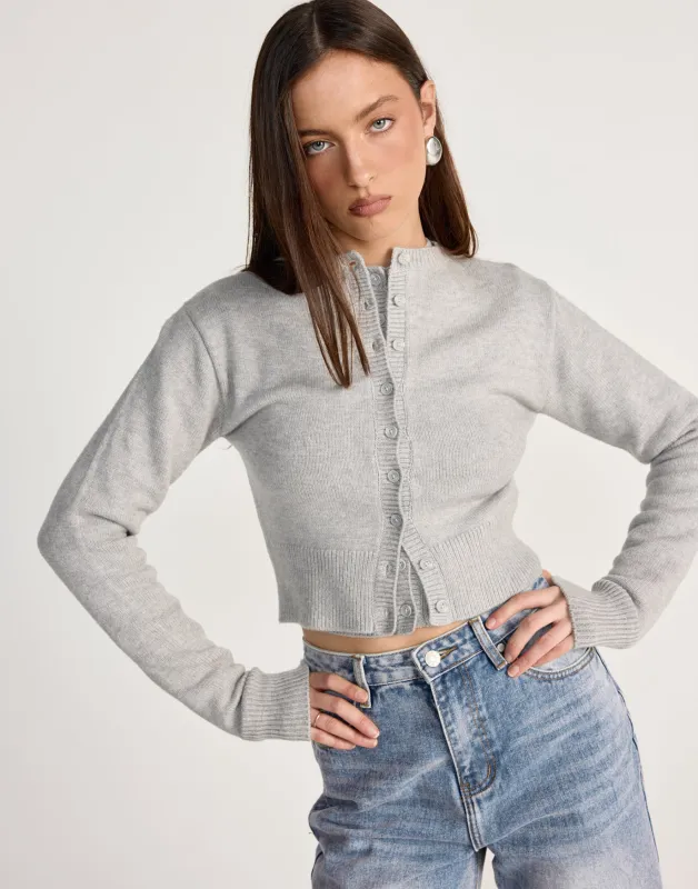 Fireside Top (Grey Marle) made by Charcoal Clothing