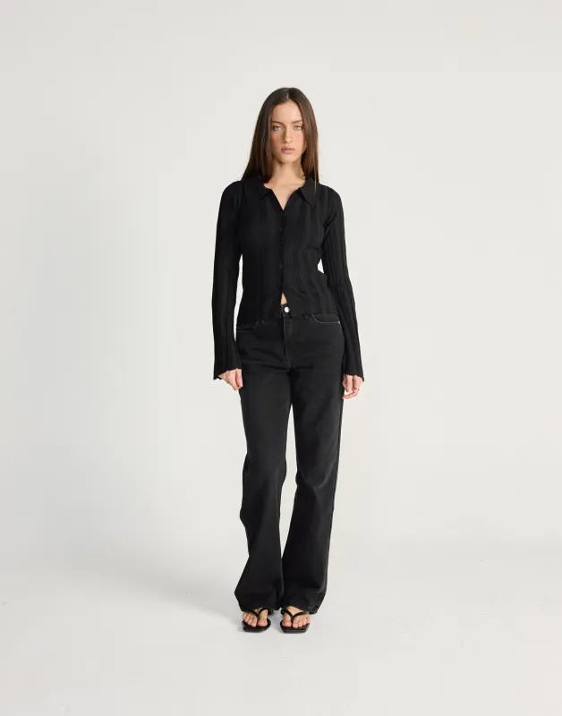 Aluma Top (Black) sold by Charcoal Clothing