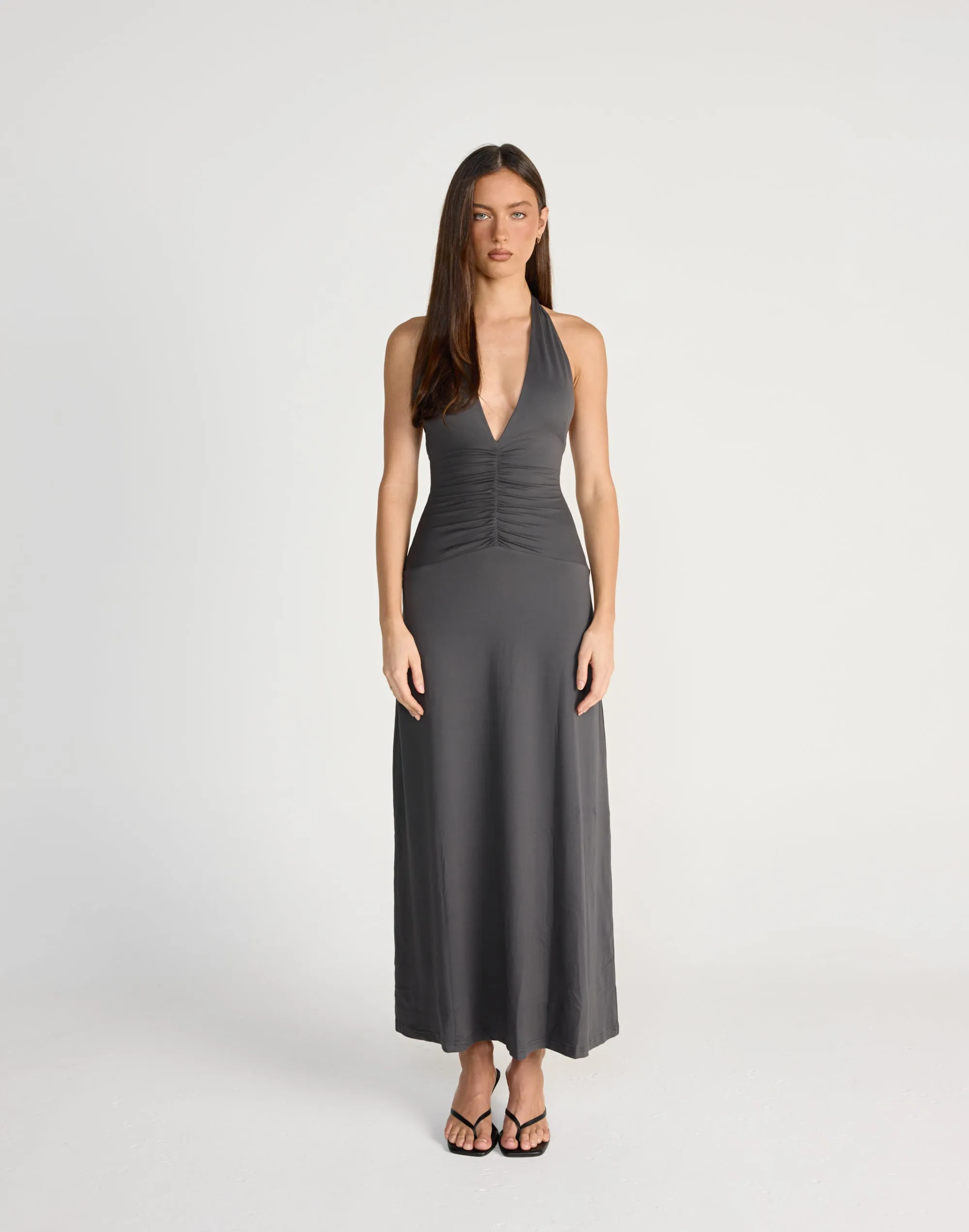 Araminta Maxi Dress (Slate) sold by Charcoal Clothing