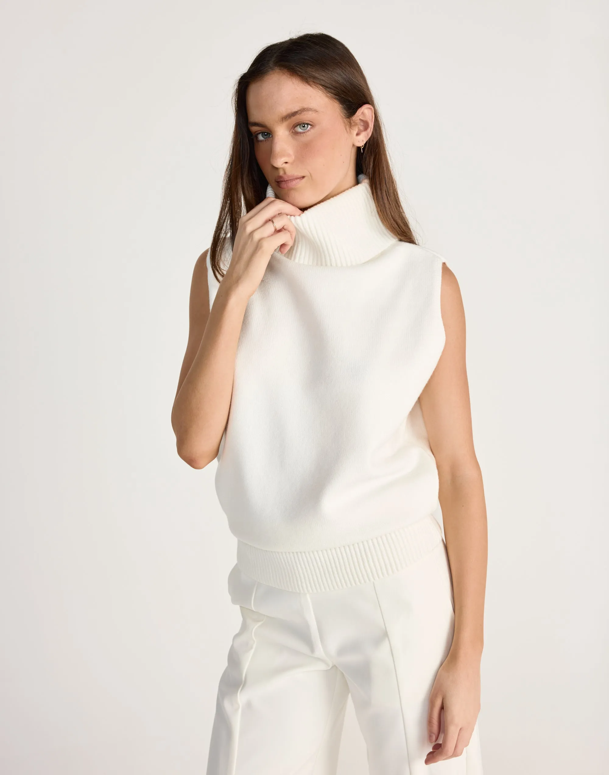 August Vest (Off White) sold by Charcoal Clothing product image thumbnail 4